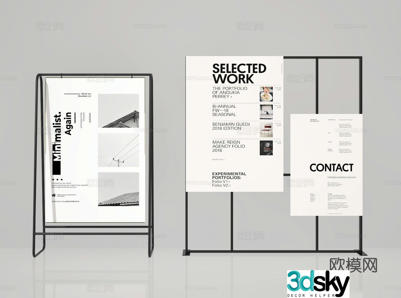 Billboard 3d model