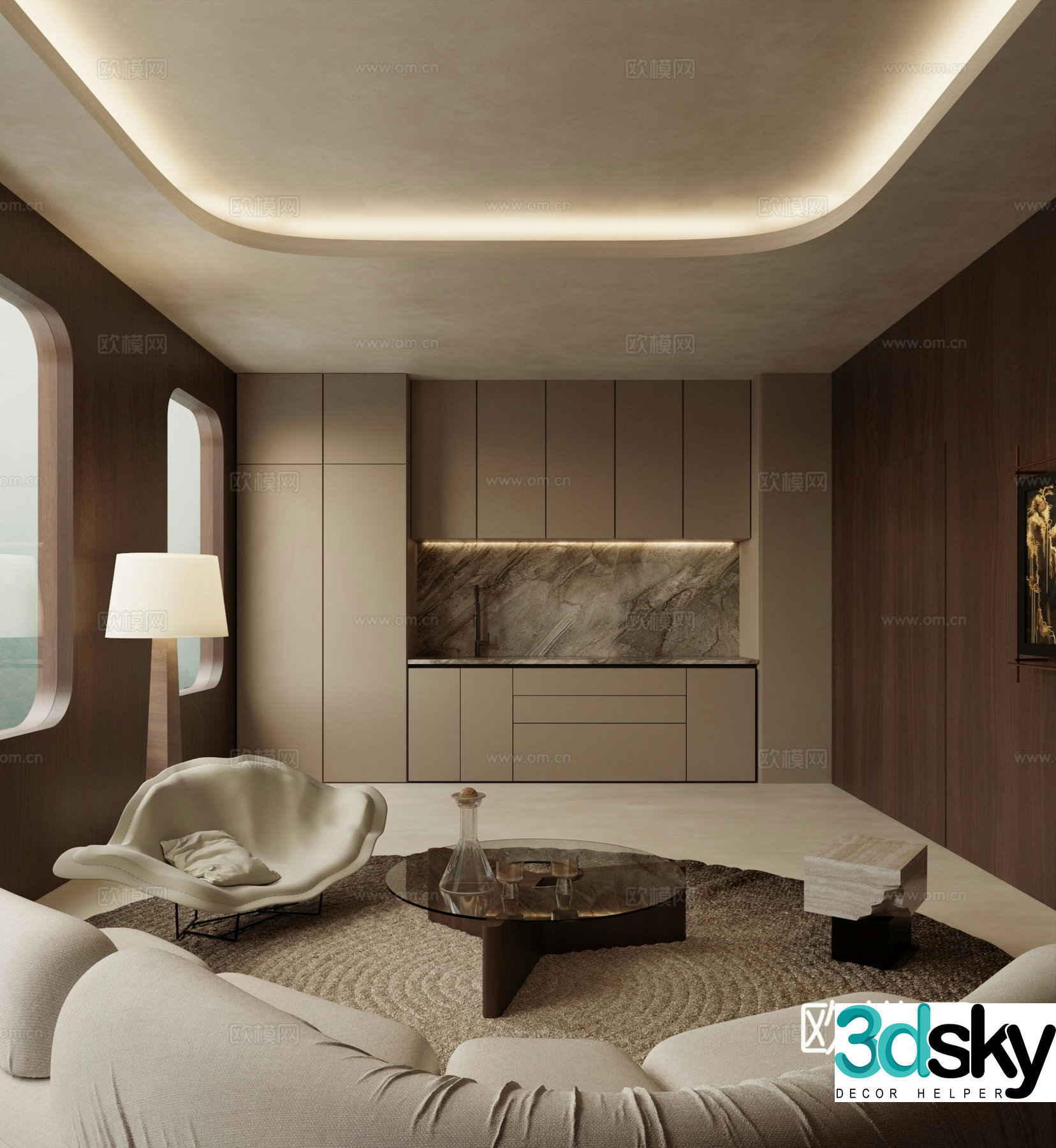 Beauty store VIP room 3D model