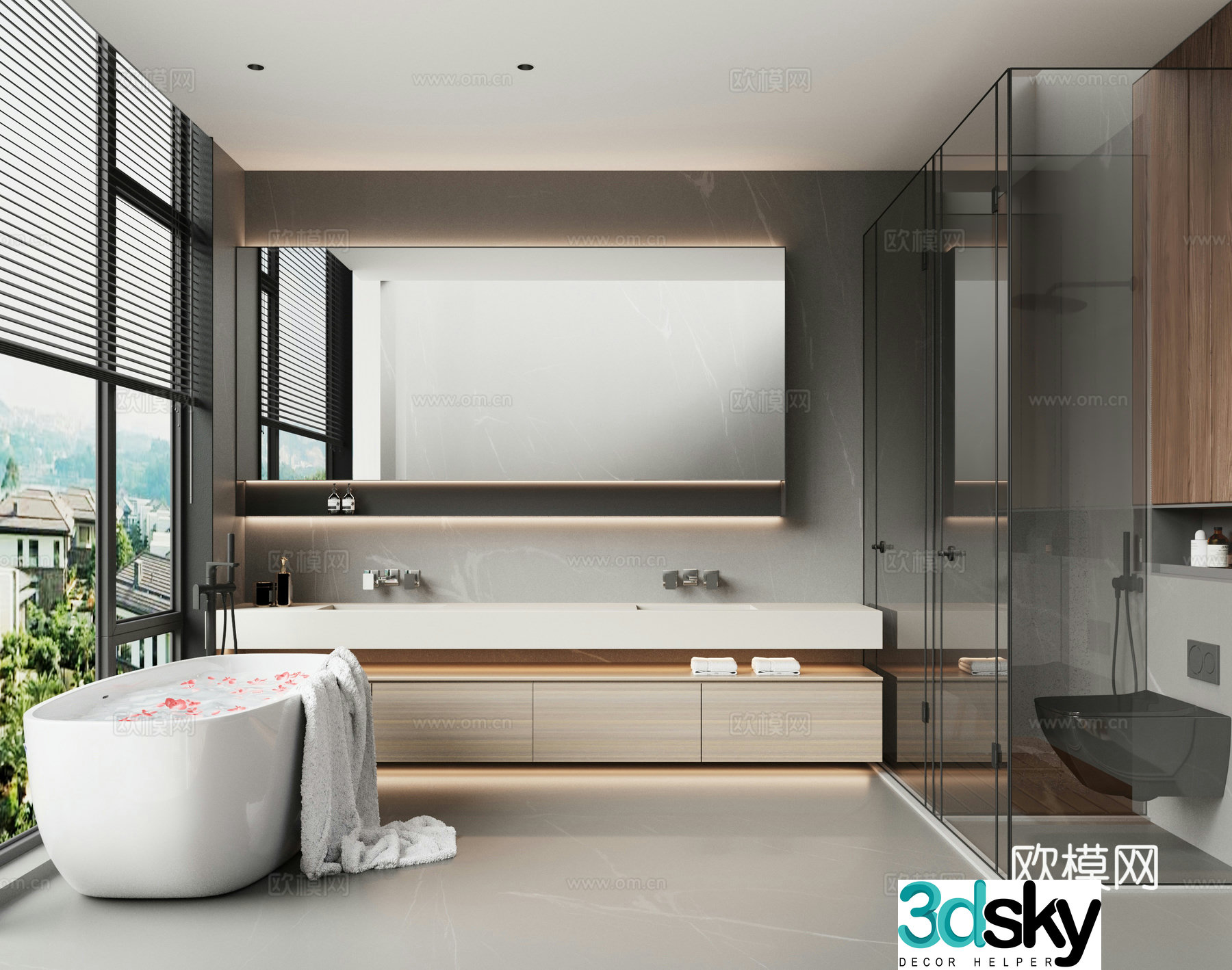 Modern bathroom 3d model