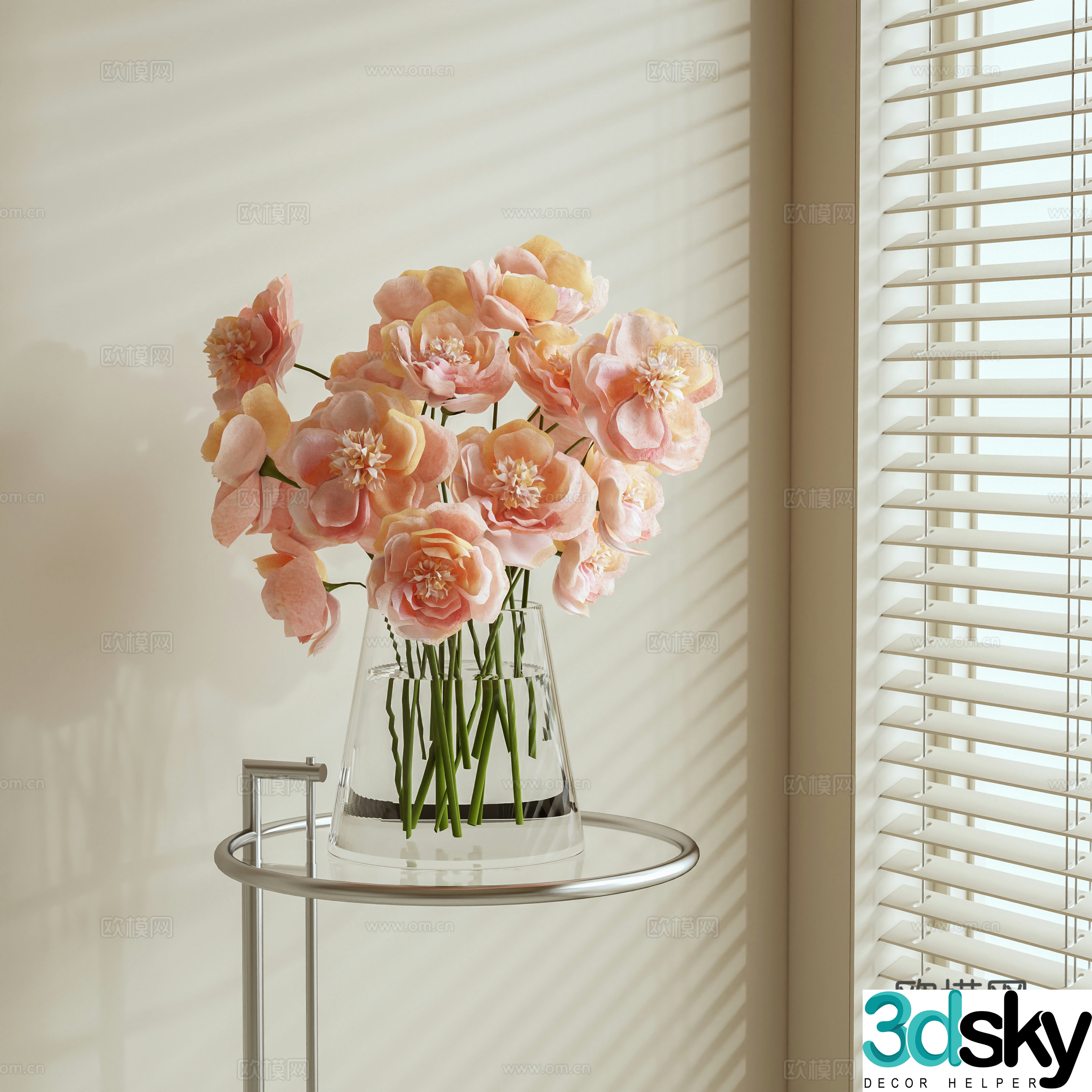 Modern flower 3d model