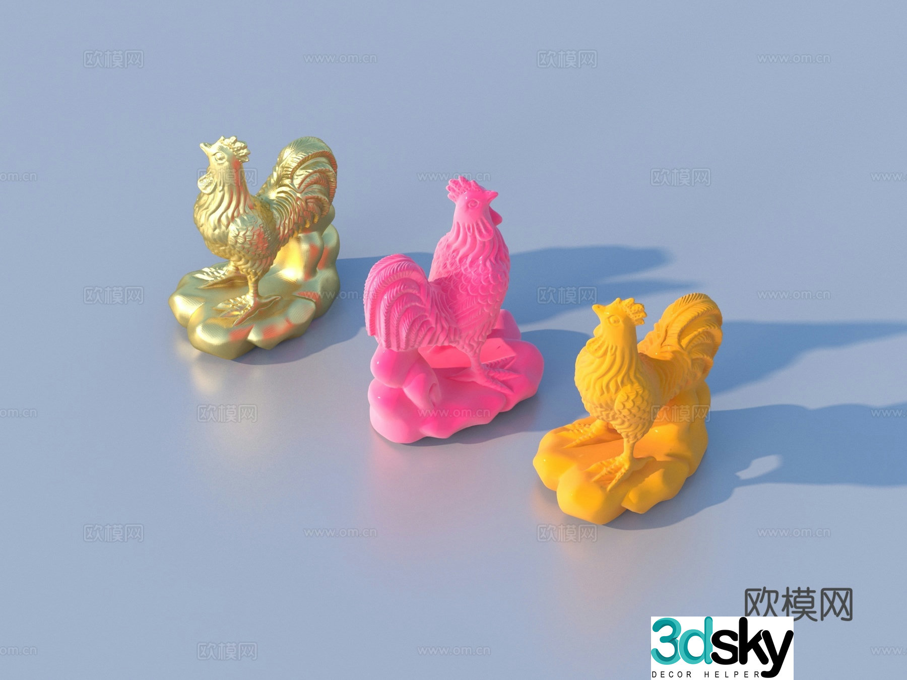 Sculpture Animal Ornaments Sketch 3D Model