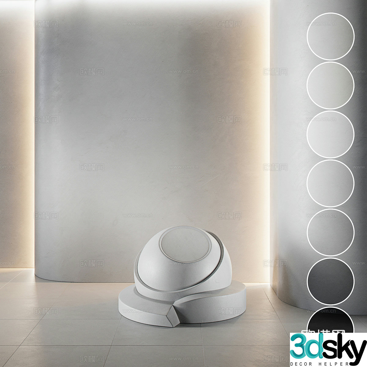 3d model of floor tiles