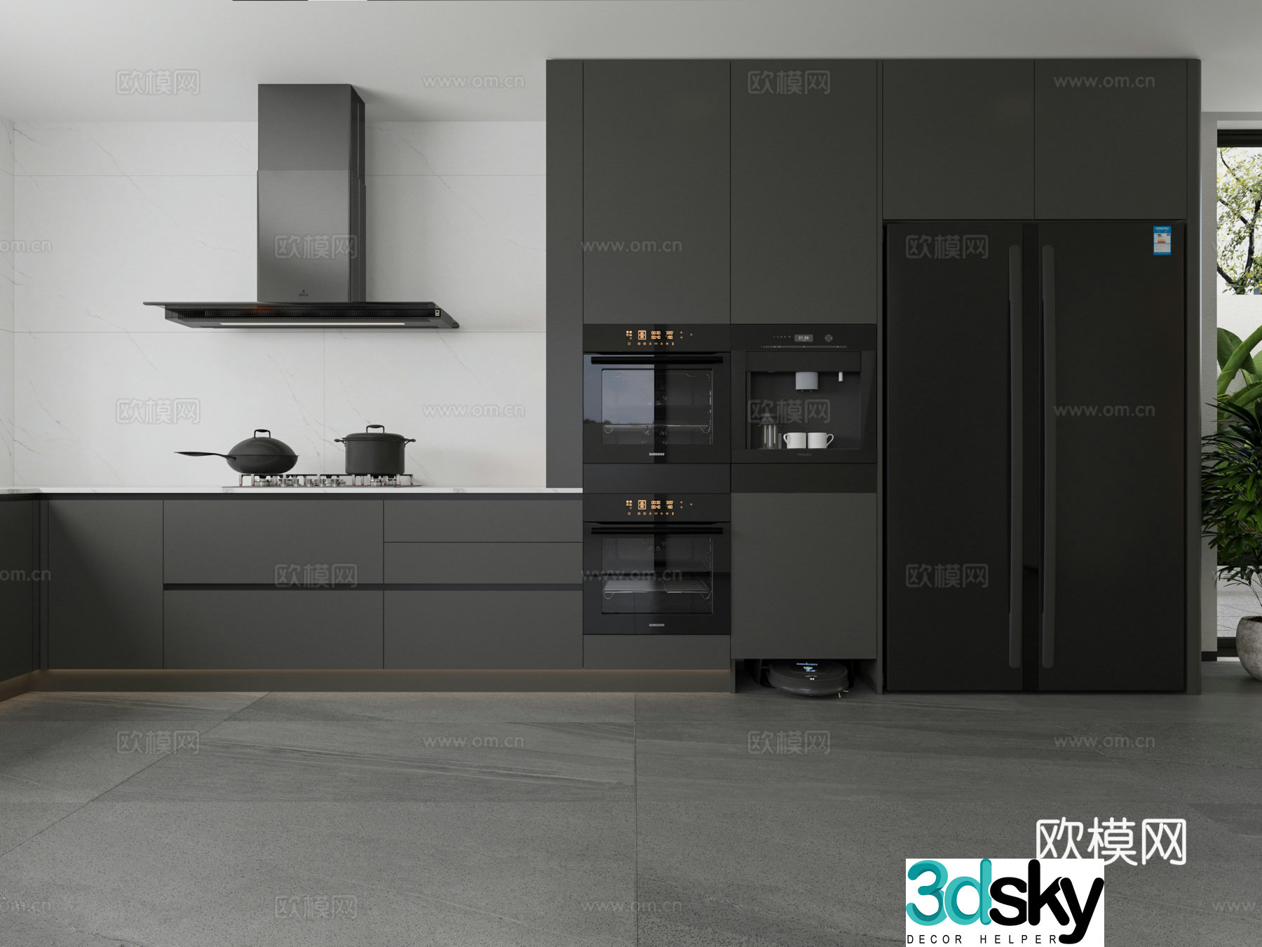 Modern cabinet 3d model