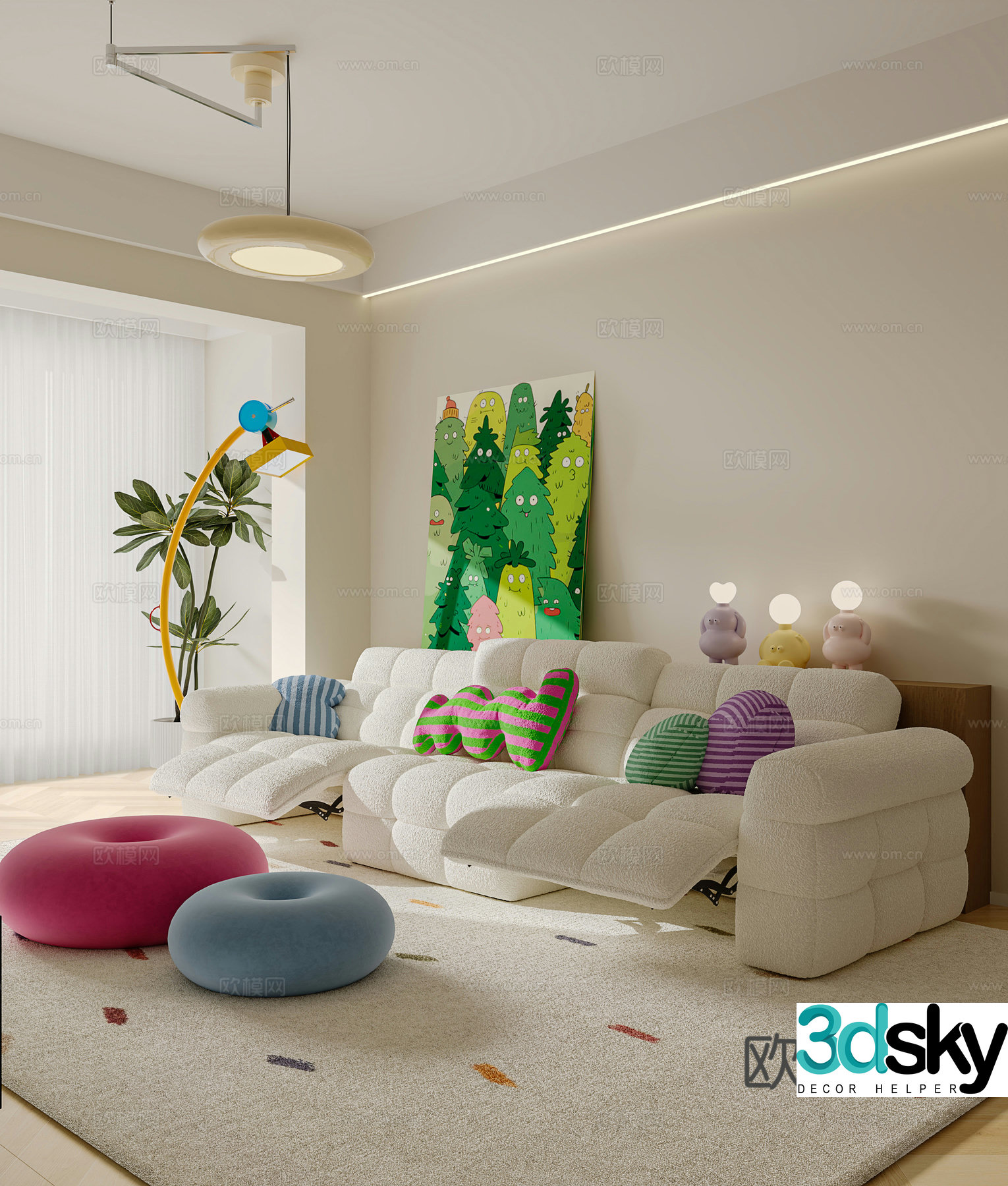 Dopamine Living and Restaurant 3D Model