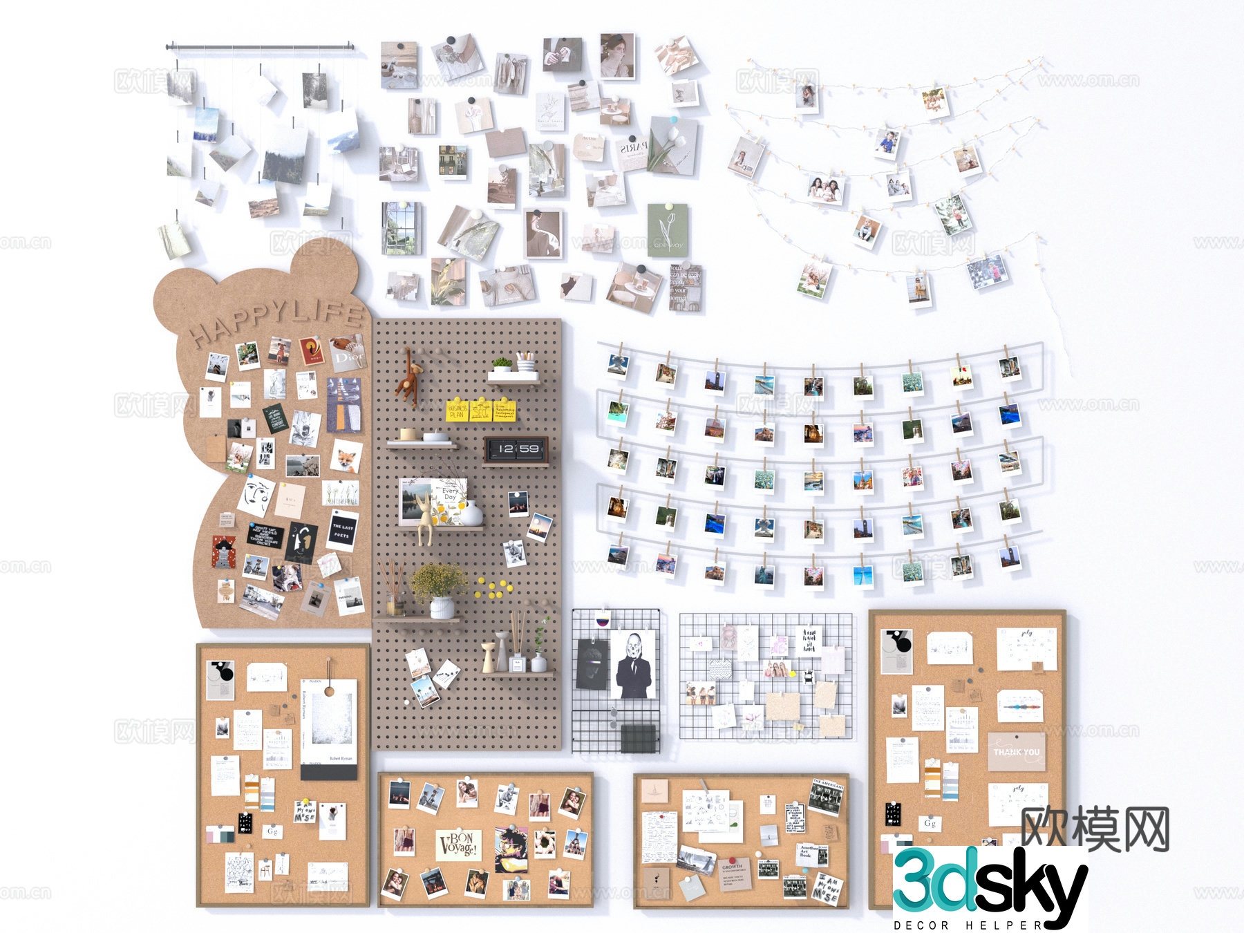 Photo wall 3d model