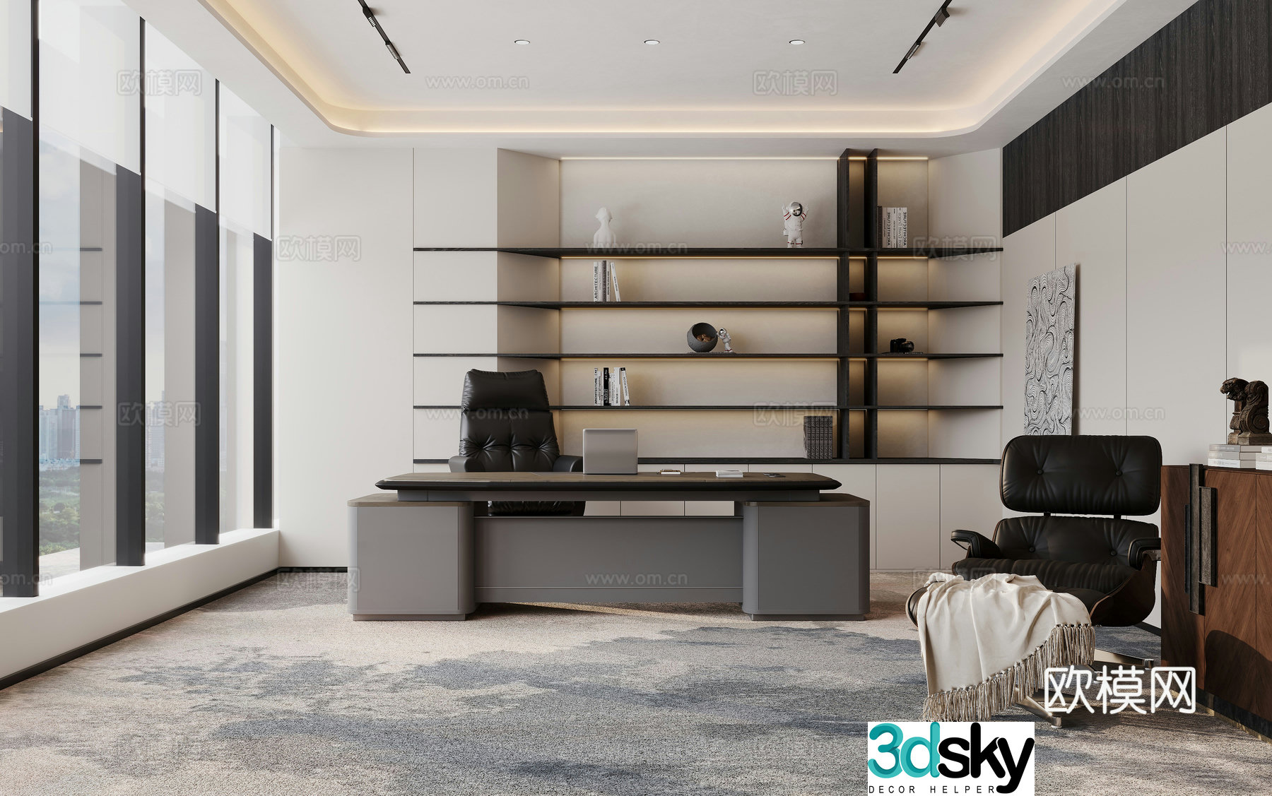 General Manager Office 3D Model
