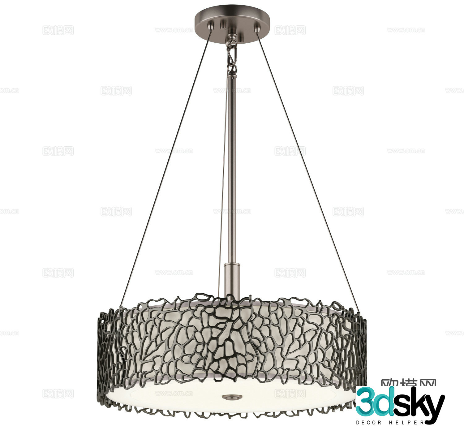 New Chinese chandeliers iron chandeliers art chandeliers restaurant chandeliers living room chandeliers decorative chandeliers 3D model