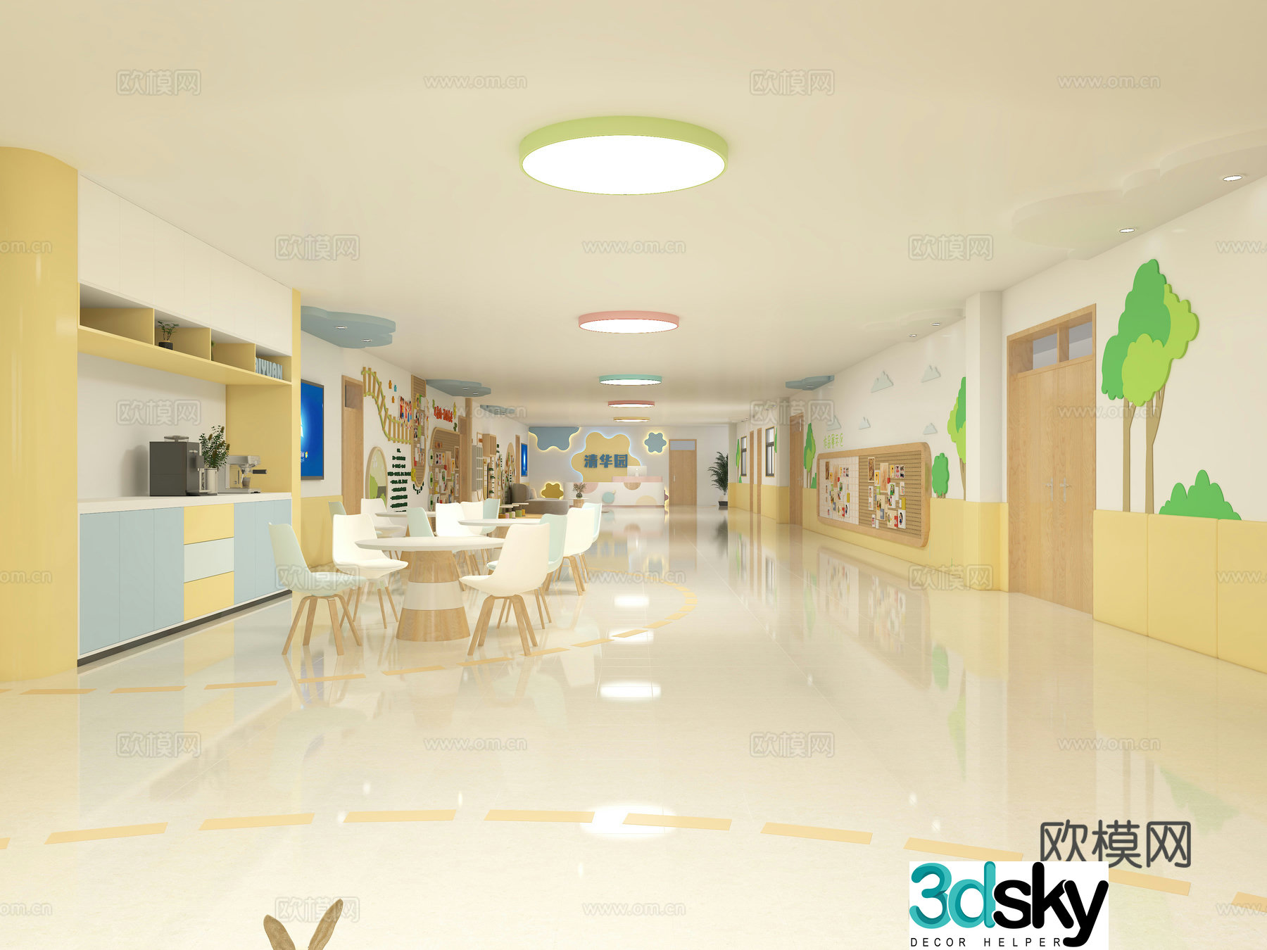 Children’s Hall Educational Structure 3D Model