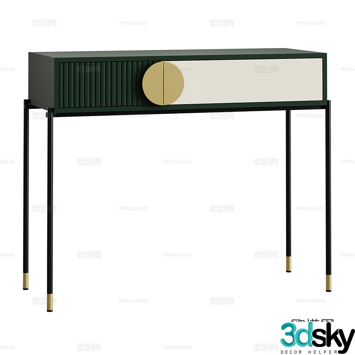 Modern simple desk desk simple desk 3d model