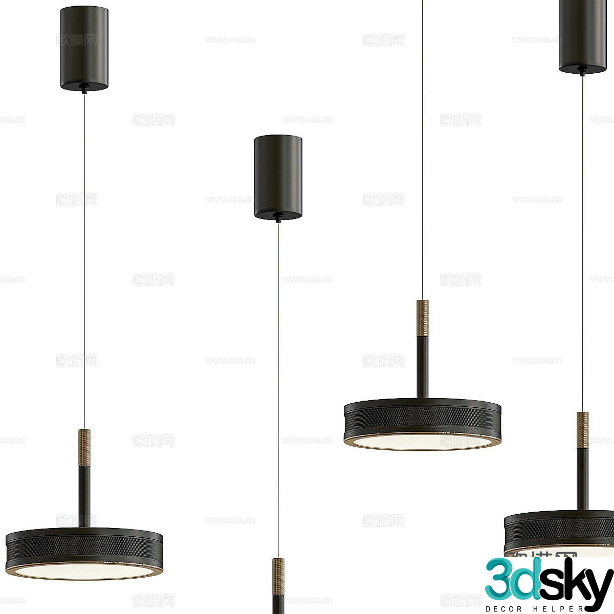 Modern simple chandelier chandelier simple chandelier restaurant chandelier 3d model