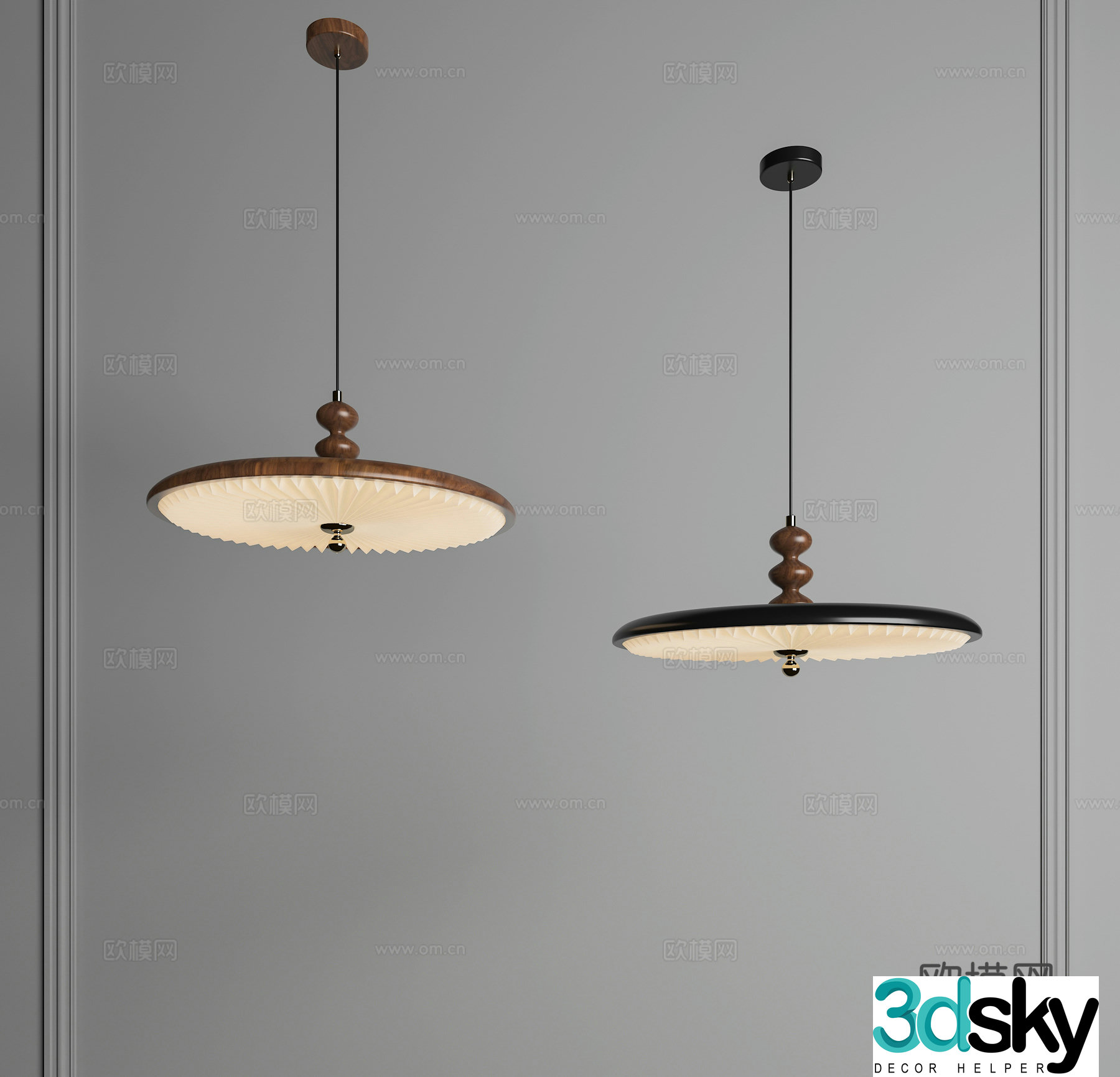 Decorative chandeliers Restaurant chandeliers Retro chandeliers UFO chandeliers Middle chandeliers Wasabi chandeliers 3D model