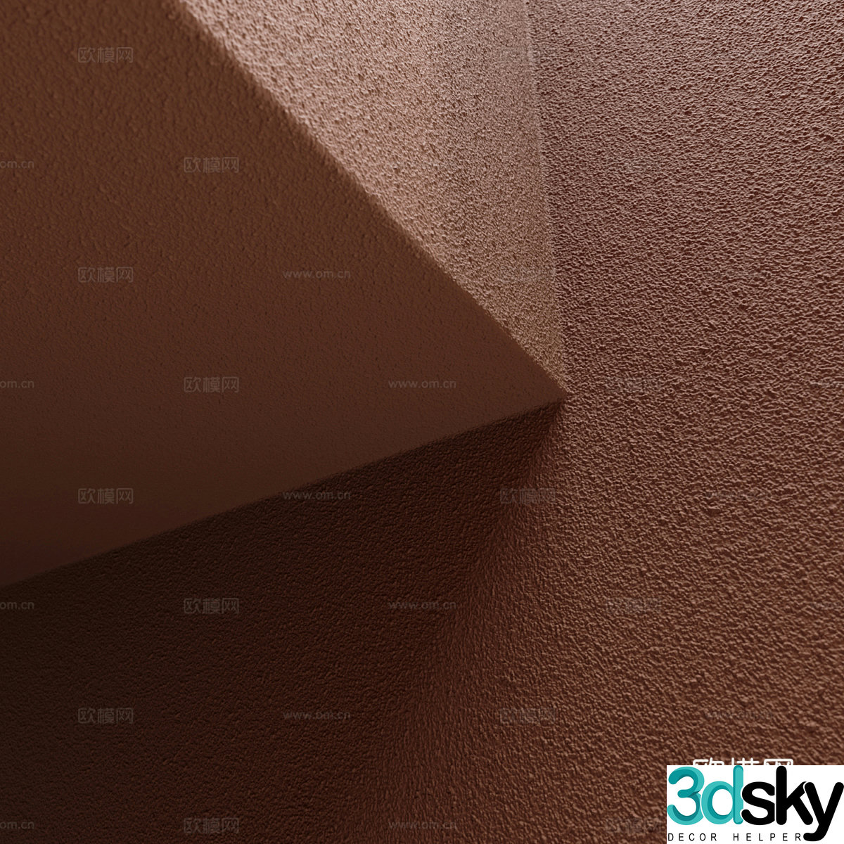 New Chinese style real stone paint exterior paint 3D model