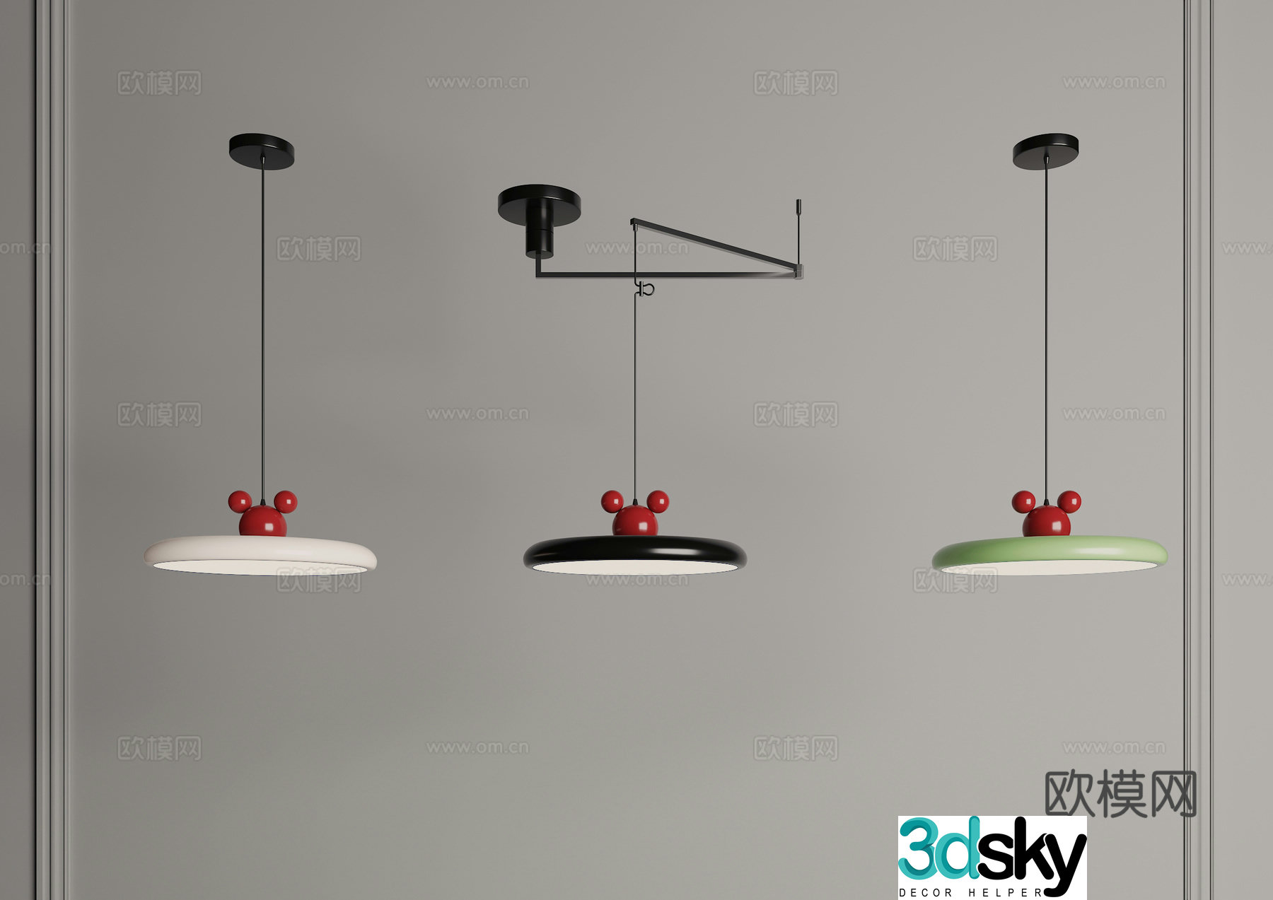 Mickey Chandelier Children’s Chandelier Restaurant Chandelier Medium Chandelier French Chandelier Cream Chandelier 3D Model