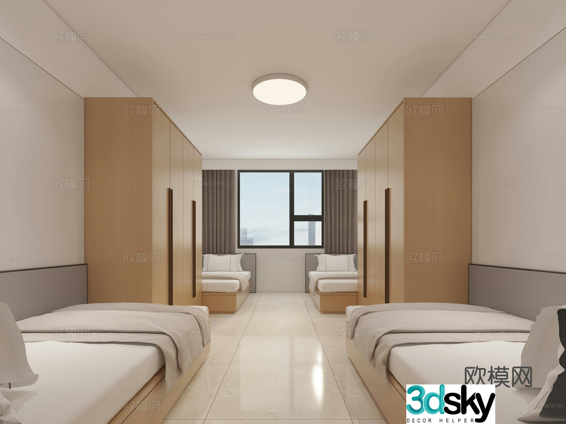 Dormitory employee dormitory 3D model