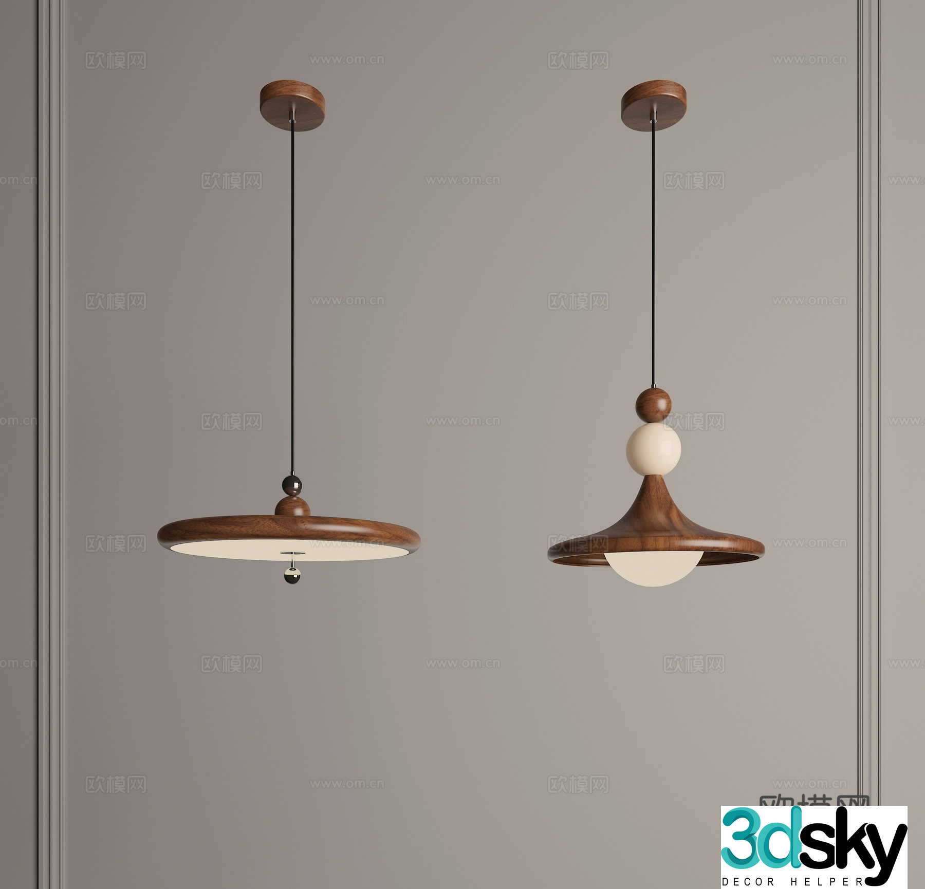 Decorative chandeliers Restaurant chandeliers Retro chandeliers UFO chandeliers Middle chandeliers Wasabi chandeliers 3D model