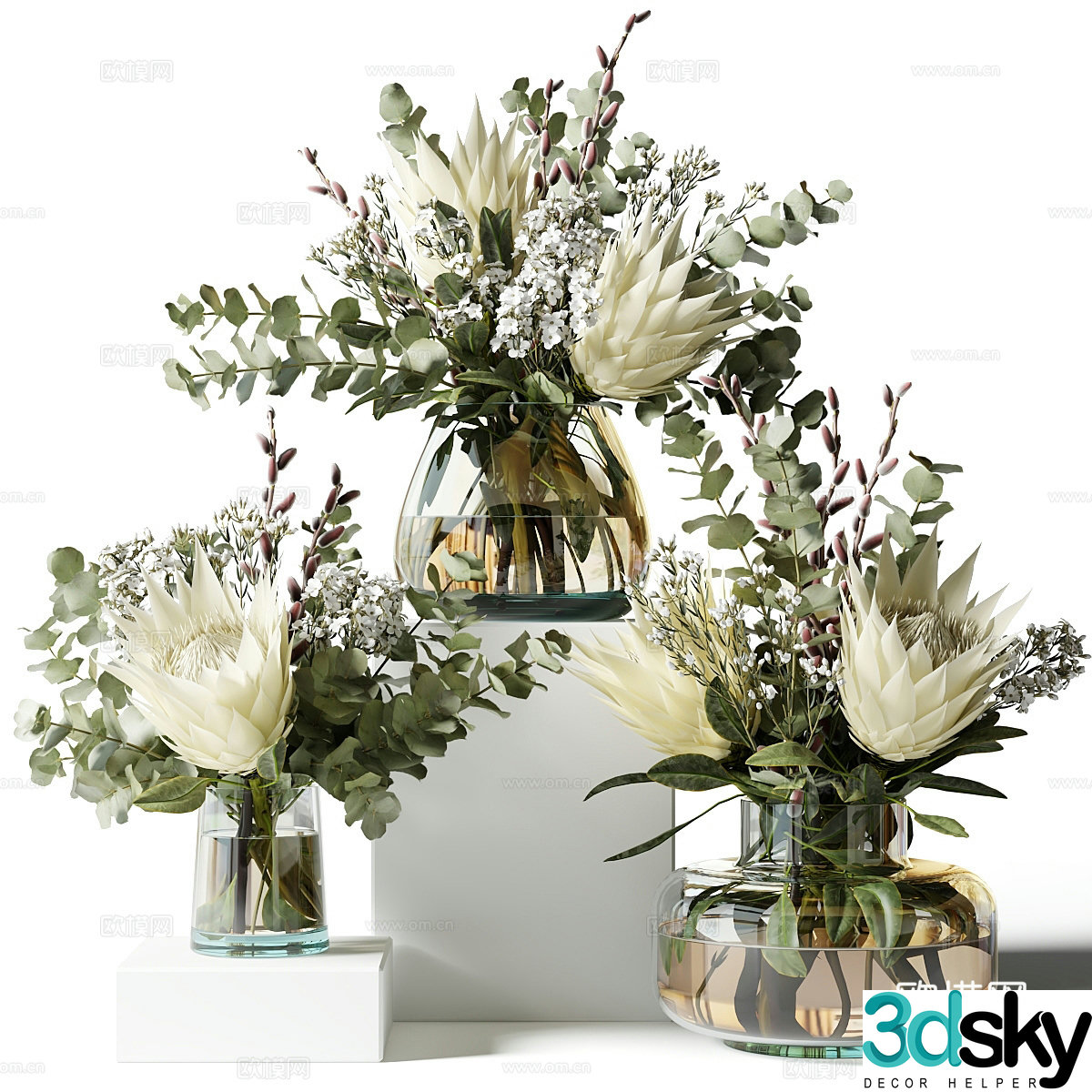 Flower art 3d model