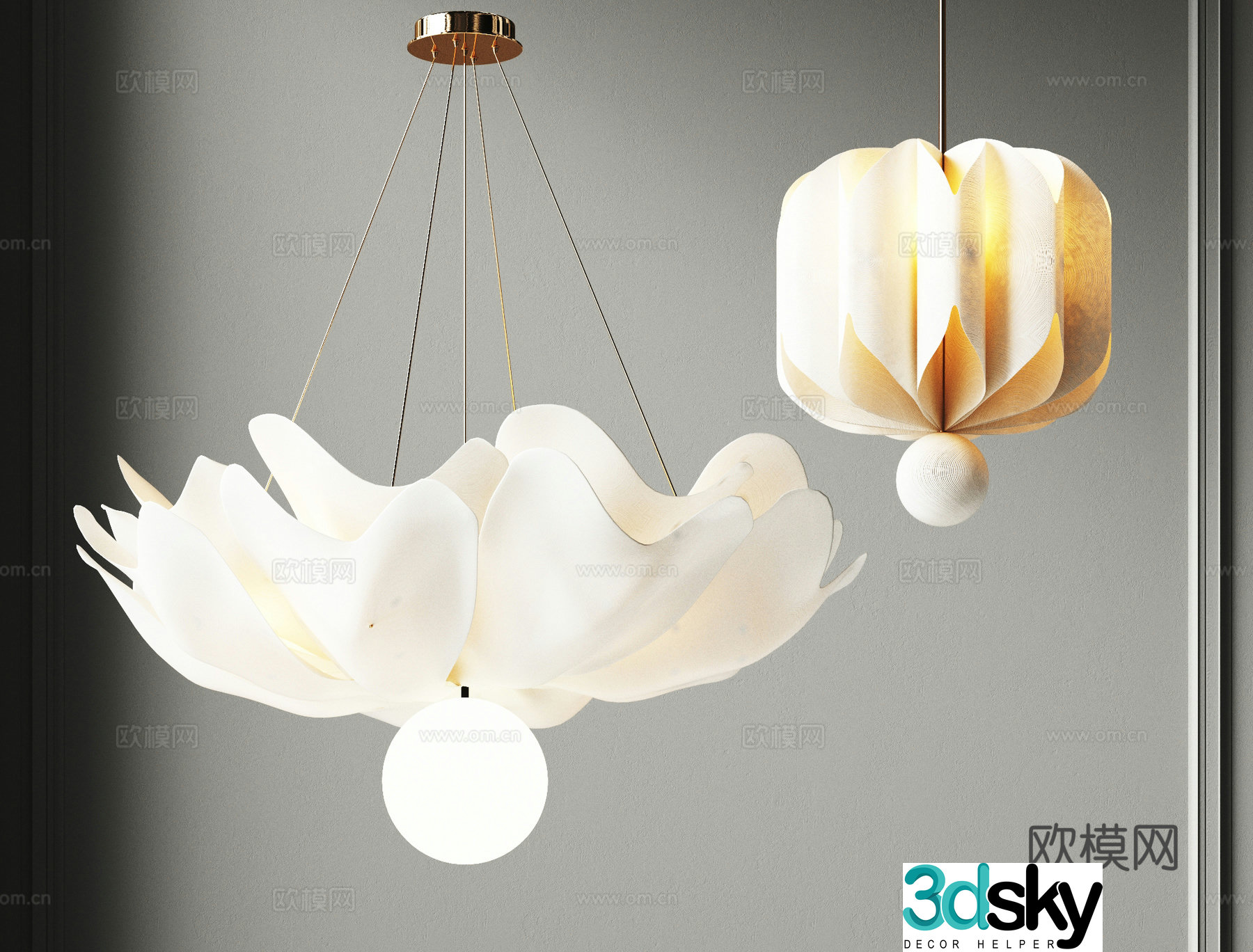 Modern chandeliers combination bar chandeliers small chandeliers bedside chandeliers living room chandeliers art chandeliers 3D model