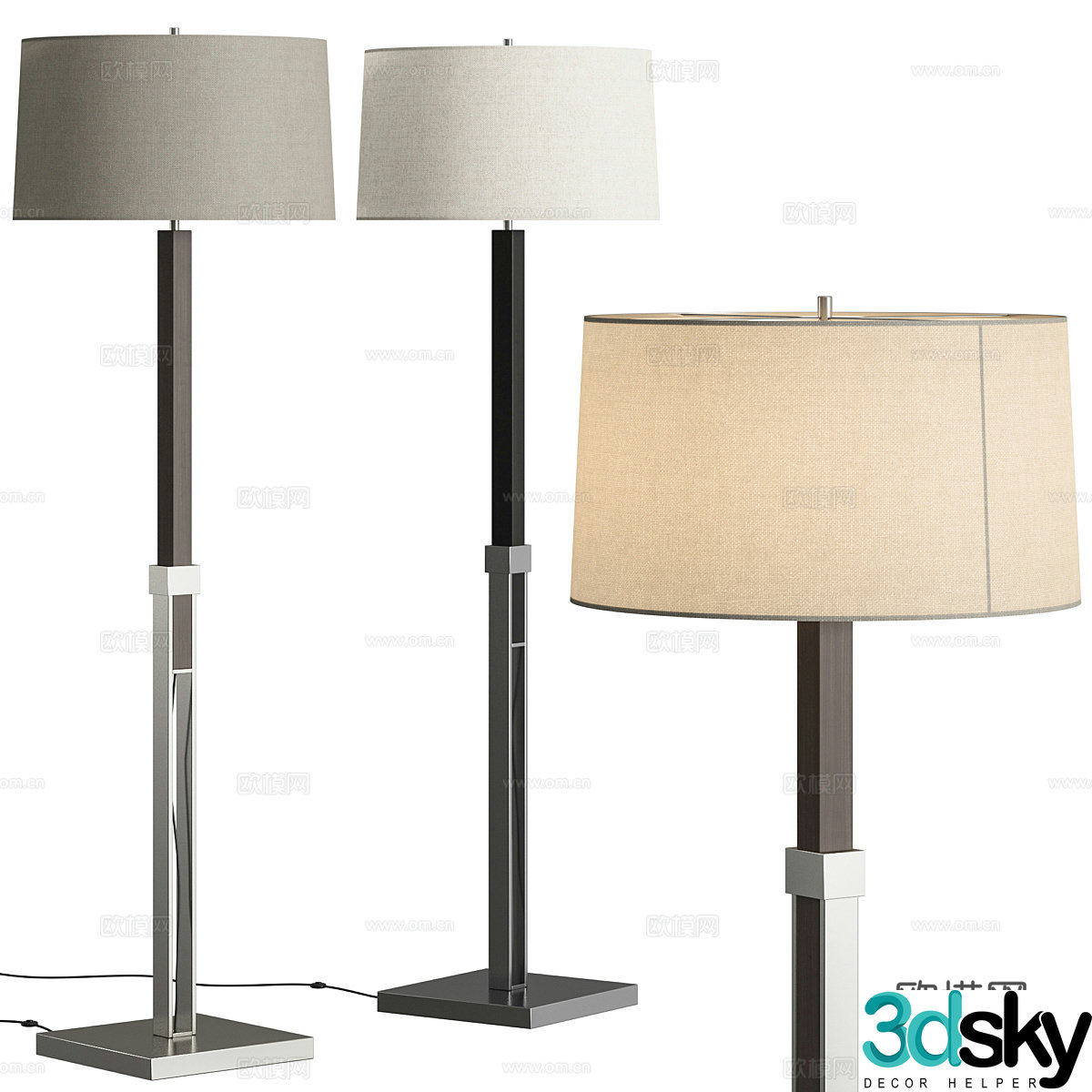 Modern floor lamp 3d model