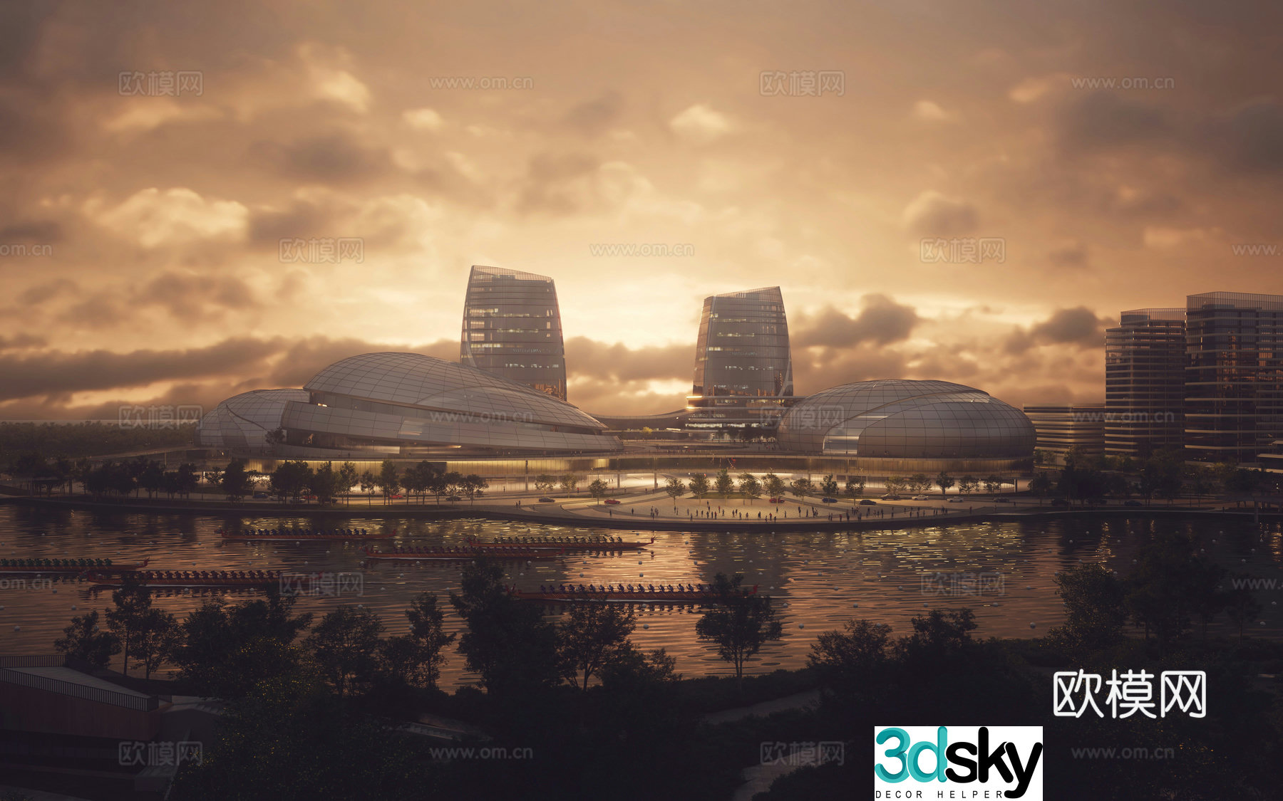 Stadium Sports Park 3D Model