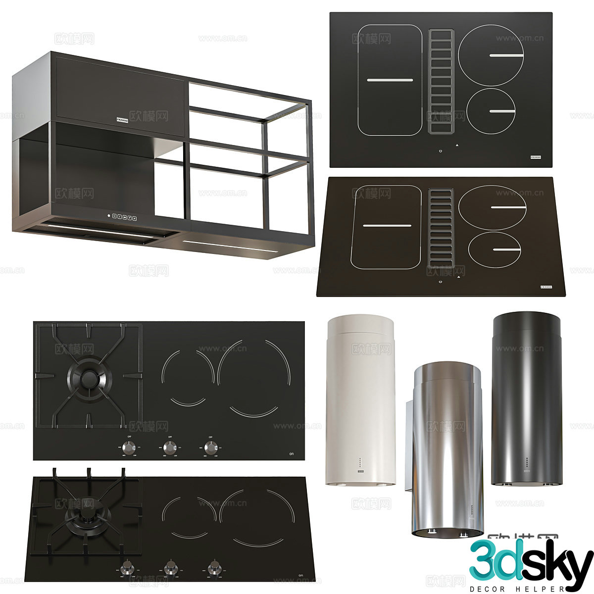 Kitchen appliances 3d model