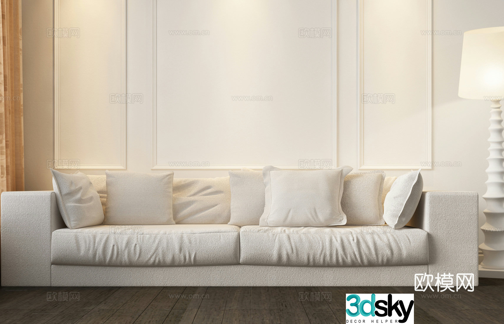 Modern Italian sofa Modern sofa Italian sofa Italian minimalist sofa 3D model