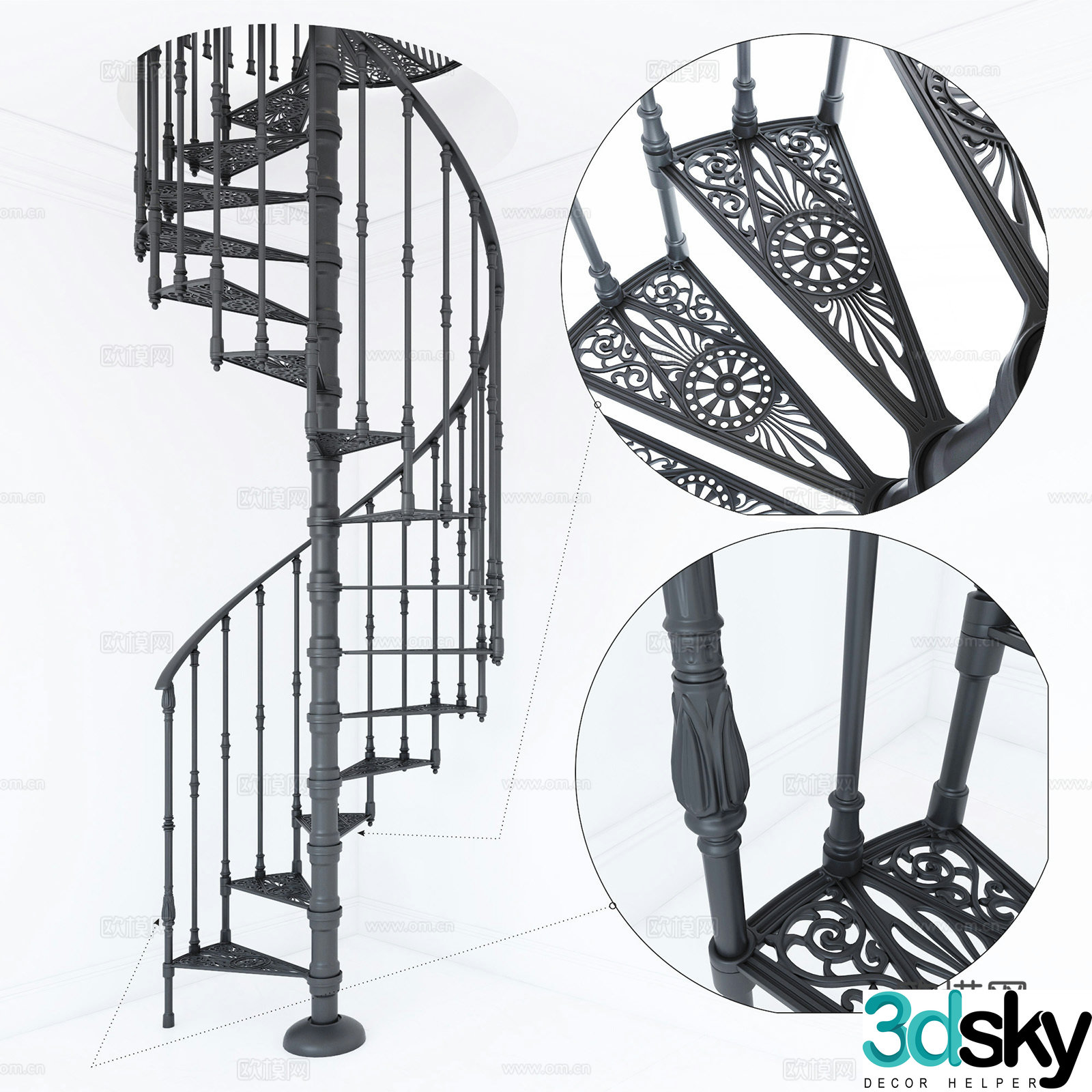 Stair 3d model