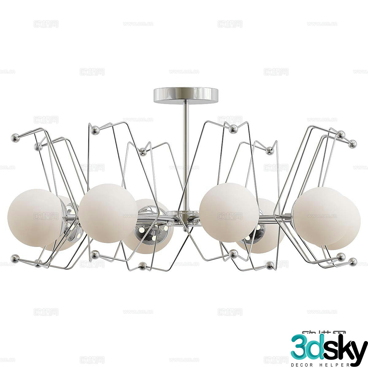 Simple chandelier Art chandelier Decorative chandelier Living room chandelier Restaurant chandelier Creative chandelier 3d model
