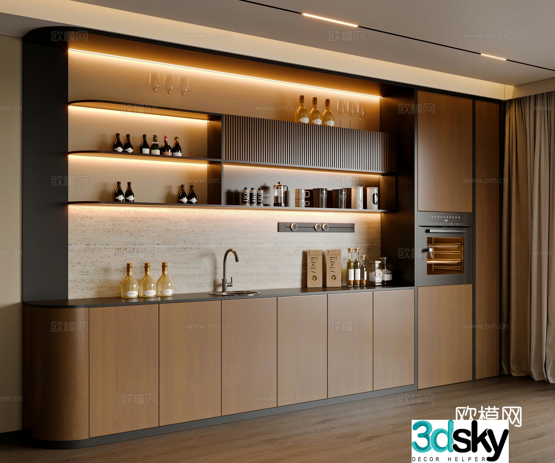Modern sideboard 3D model