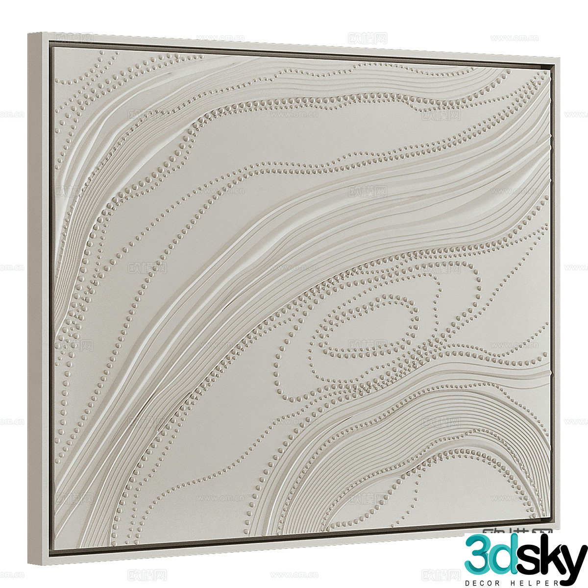 Wasabi wind hanging paintings Abstract paintings Three-dimensional paintings Decorative paintings Pendant Wall decorations B&B 3D model