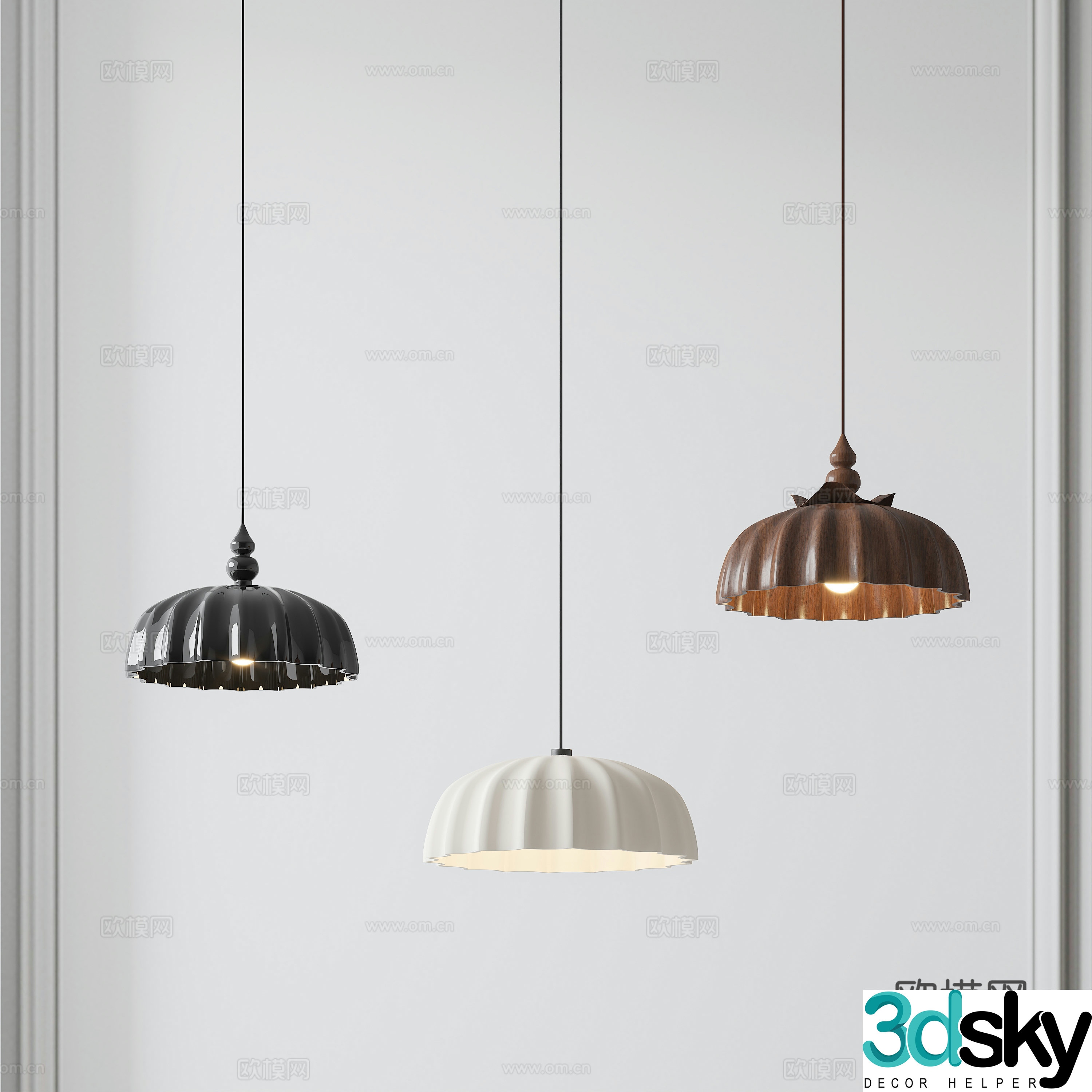 Middle Ages wasaki chandelier Restaurant chandelier Retro chandelier Middle Ages chandelier Wasaki chandelier 3D model