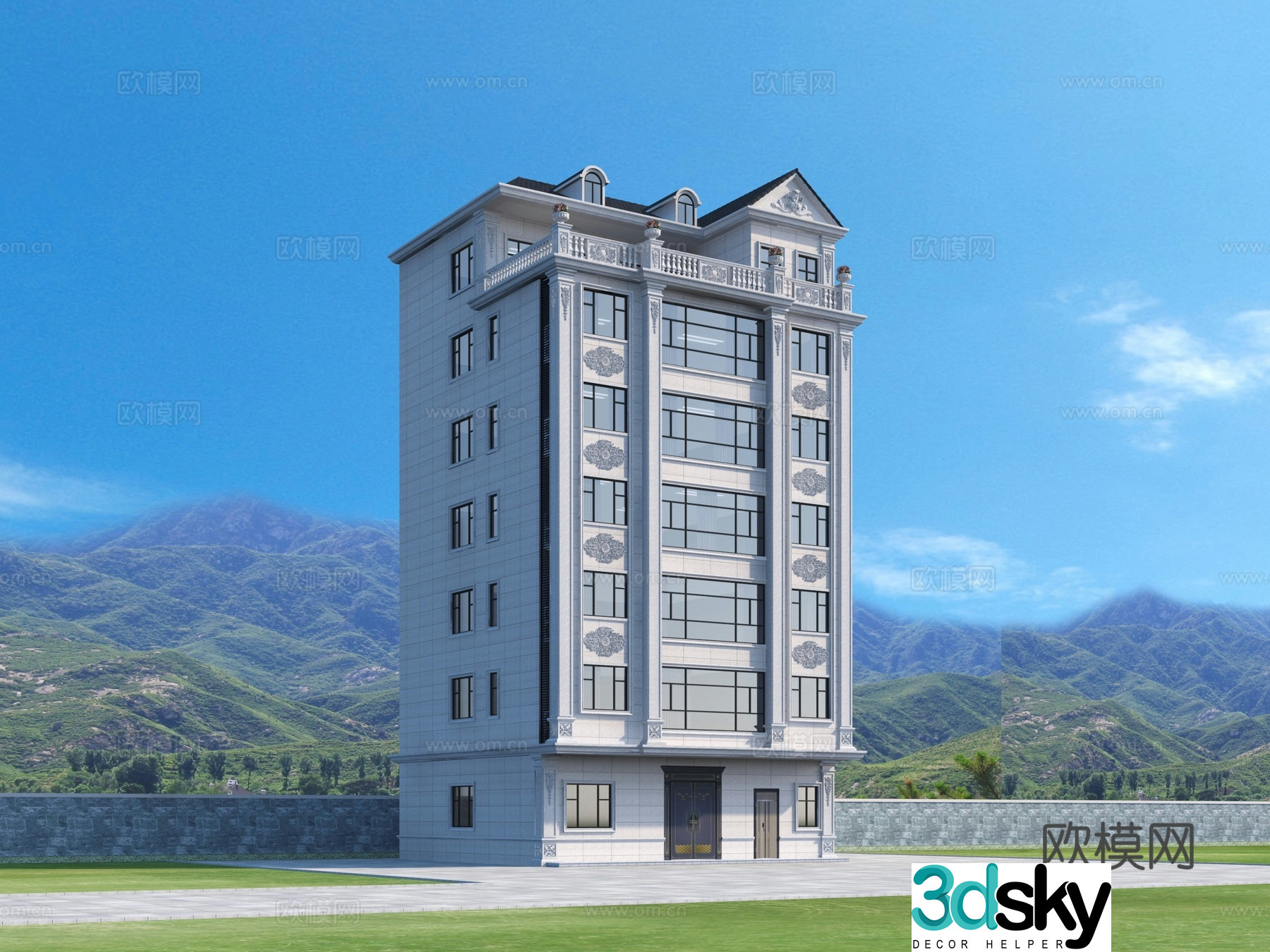 Private house Self-built house Residential villa Architecture 3D model