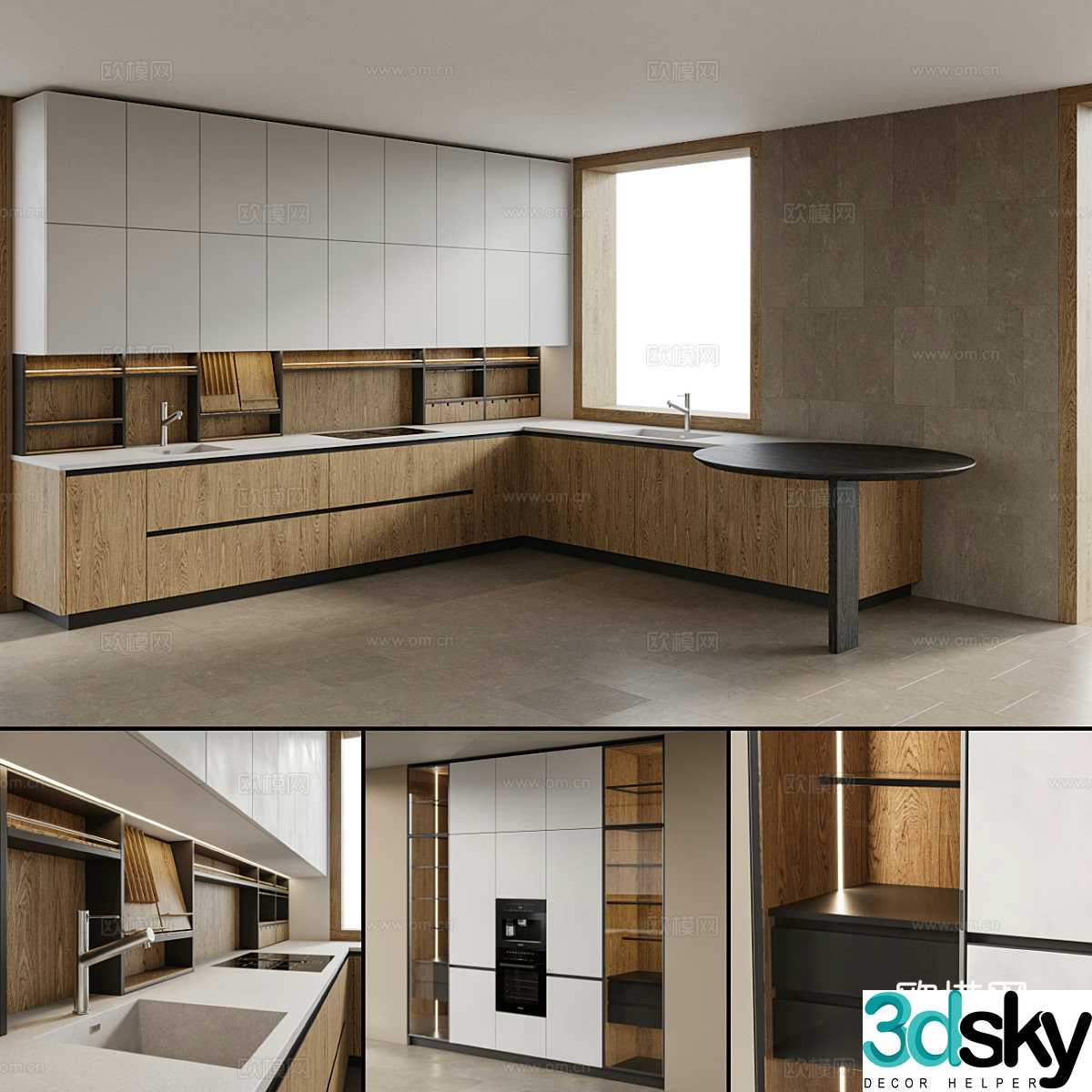 Modern Italian cabinet 3d model