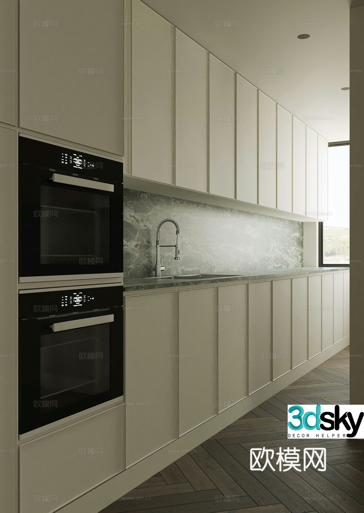 Modern kitchen 3d model