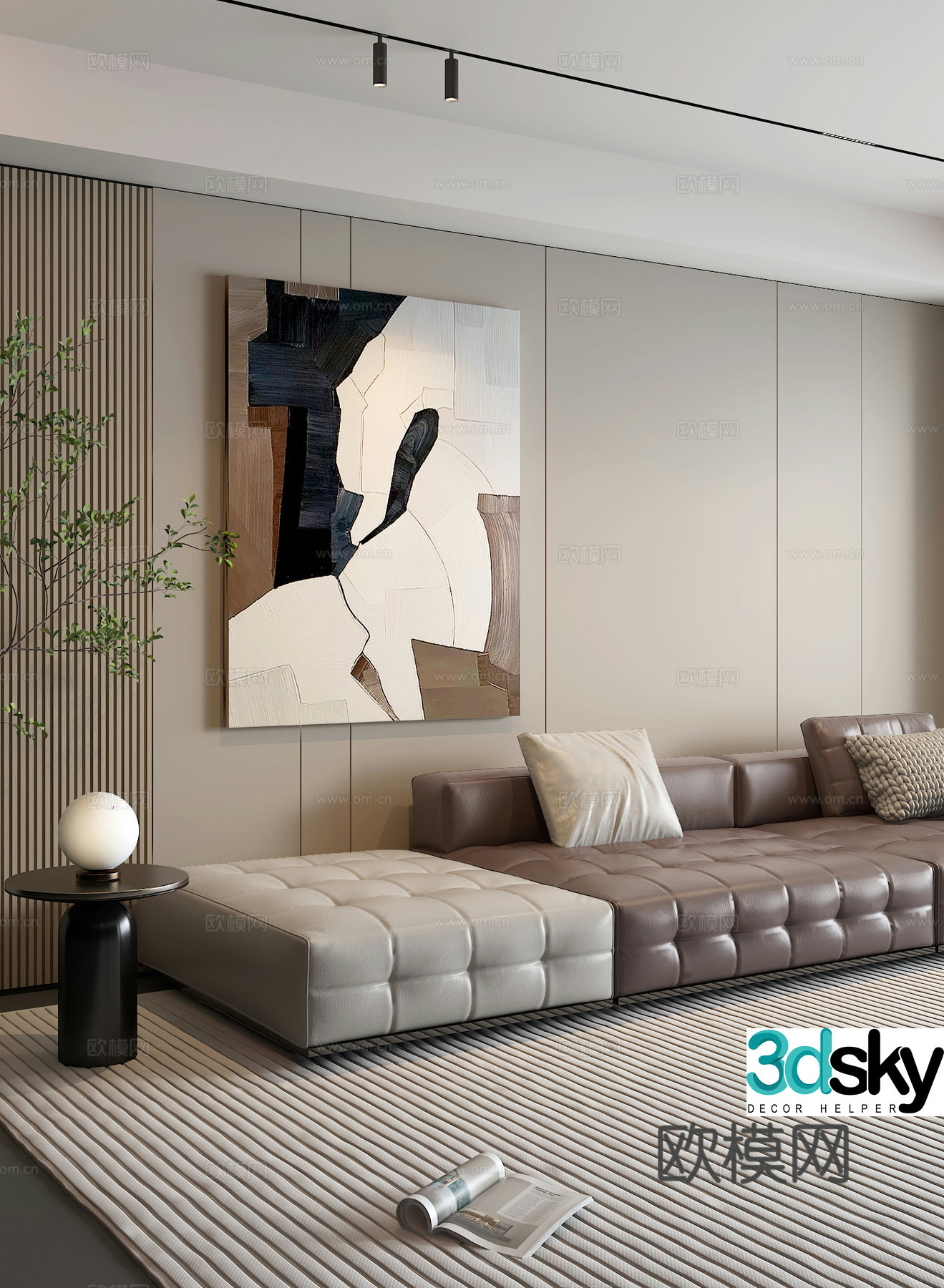 Decorative painting Sofa decoration painting 3d model