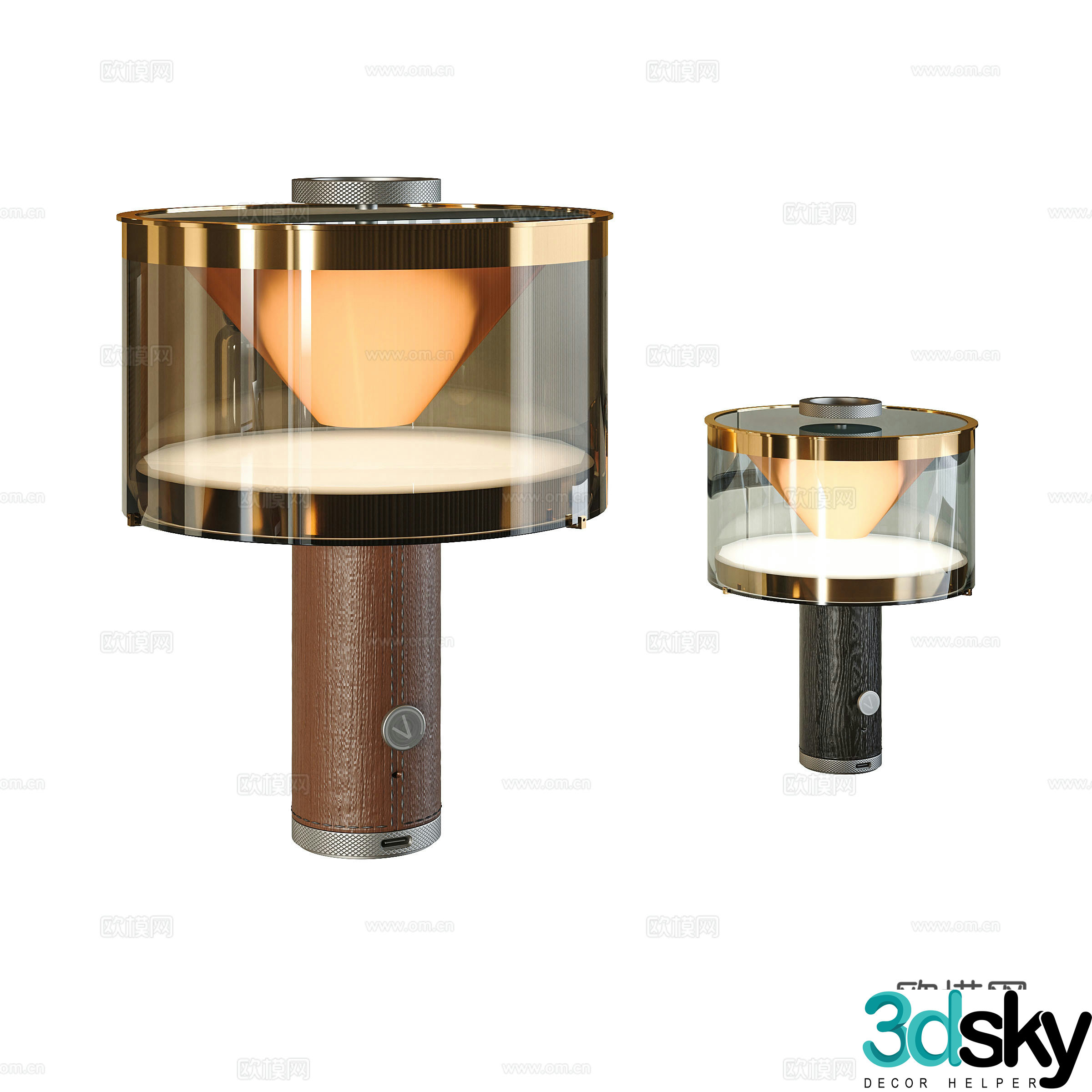 Modern desk lamp 3d model