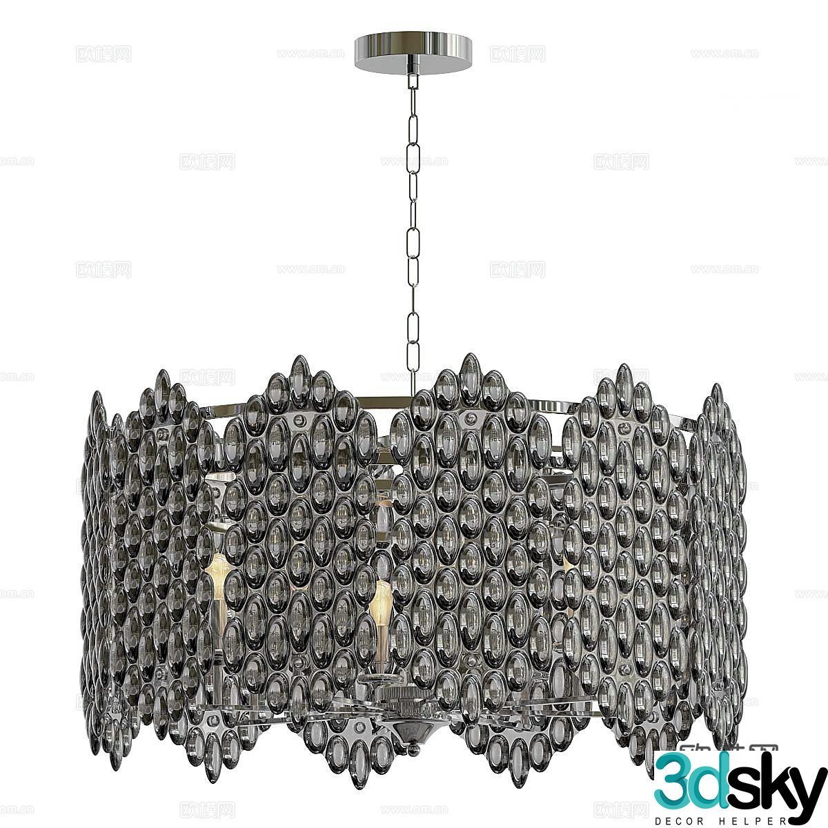 Modern simple chandeliers dining chandeliers living room chandeliers lamps 3d model