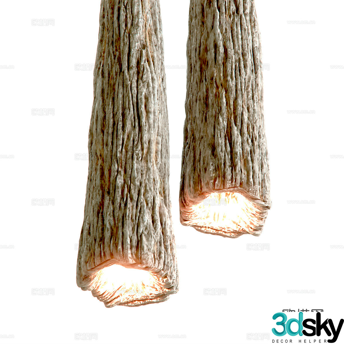 New Chinese style Wasabi OSSE chandelier 3d model
