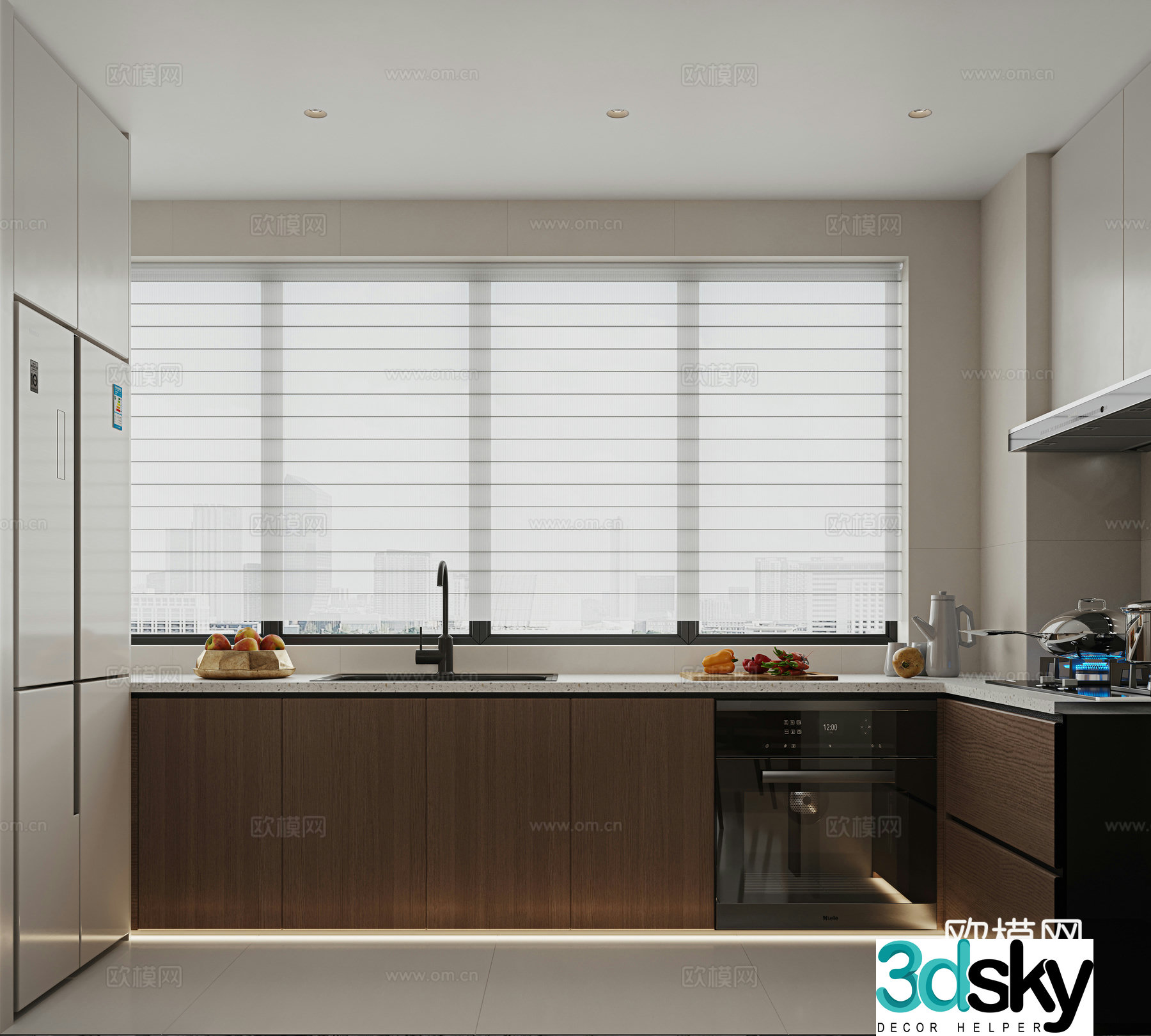 Modern kitchen 3d model