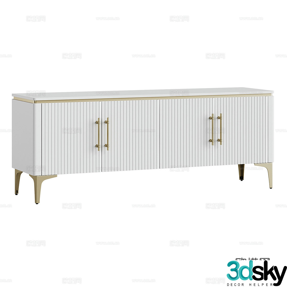Modern simple and light luxury TV cabinet TV cabinet Simple cabinet Low cabinet Decorative cabinet 3D model