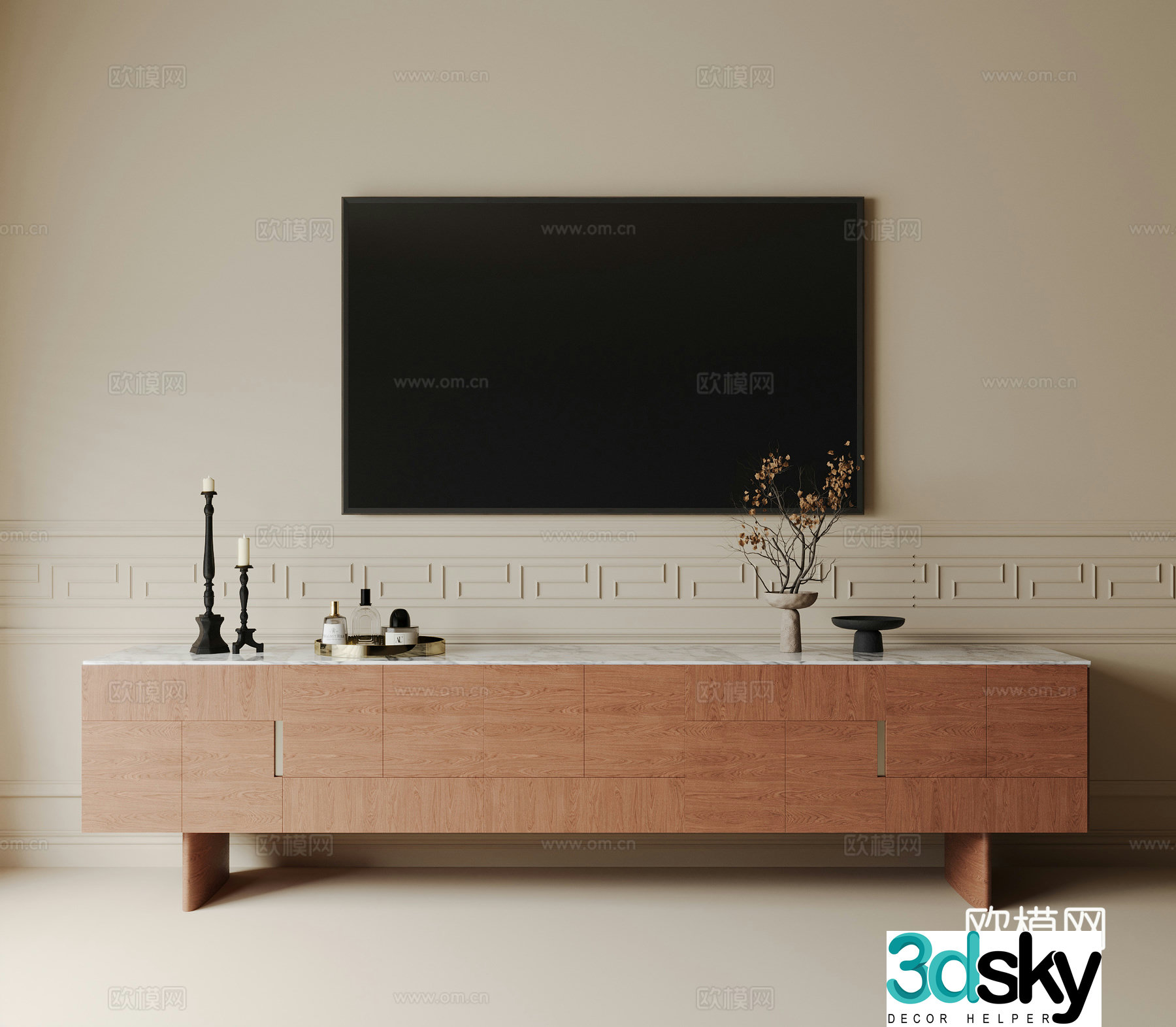 Modern TV cabinet 3d model