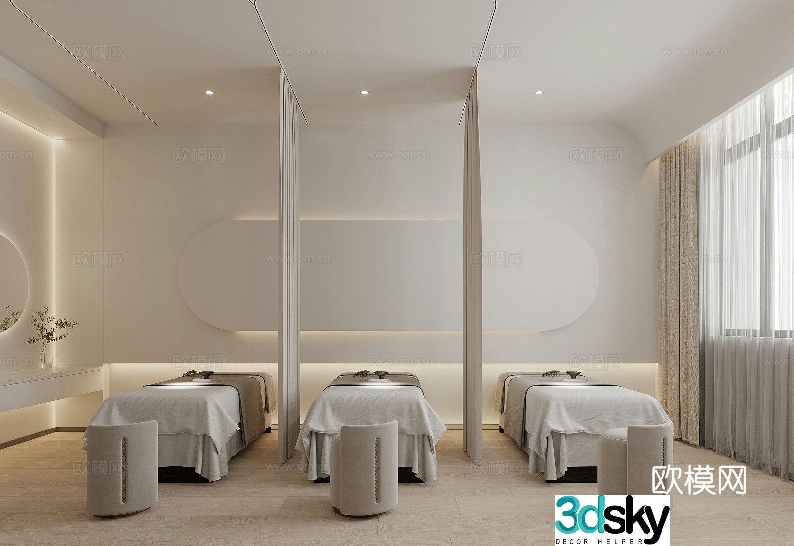 Modern beauty salon private room Beauty salon private room 3D model