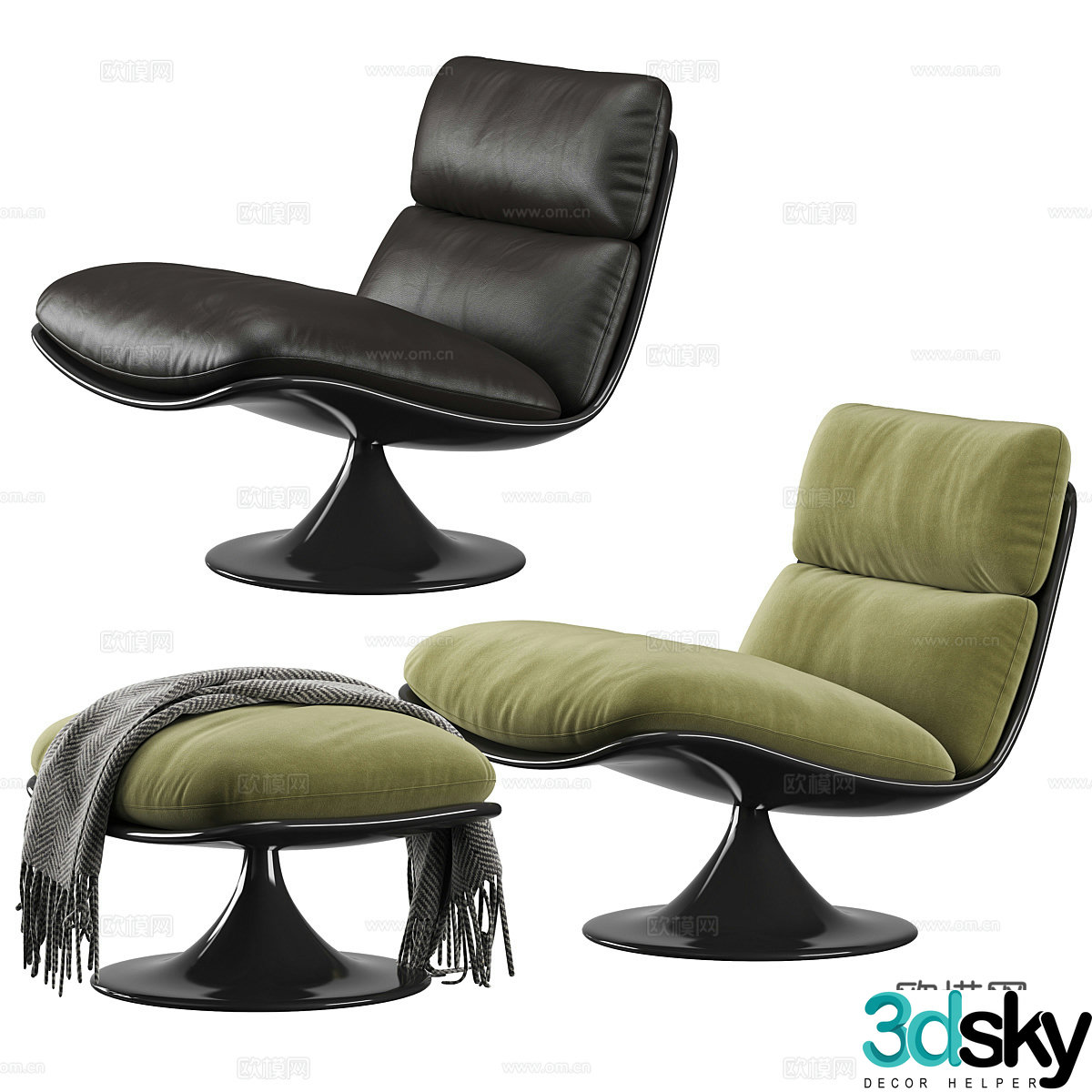 Single chair 3d model