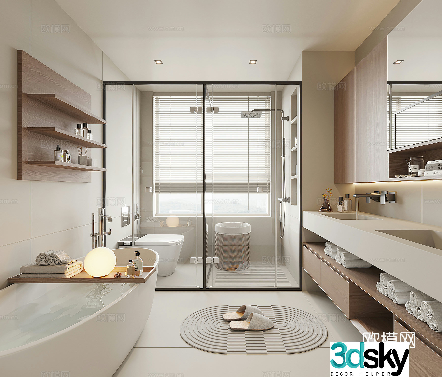 Modern bathroom 3d model