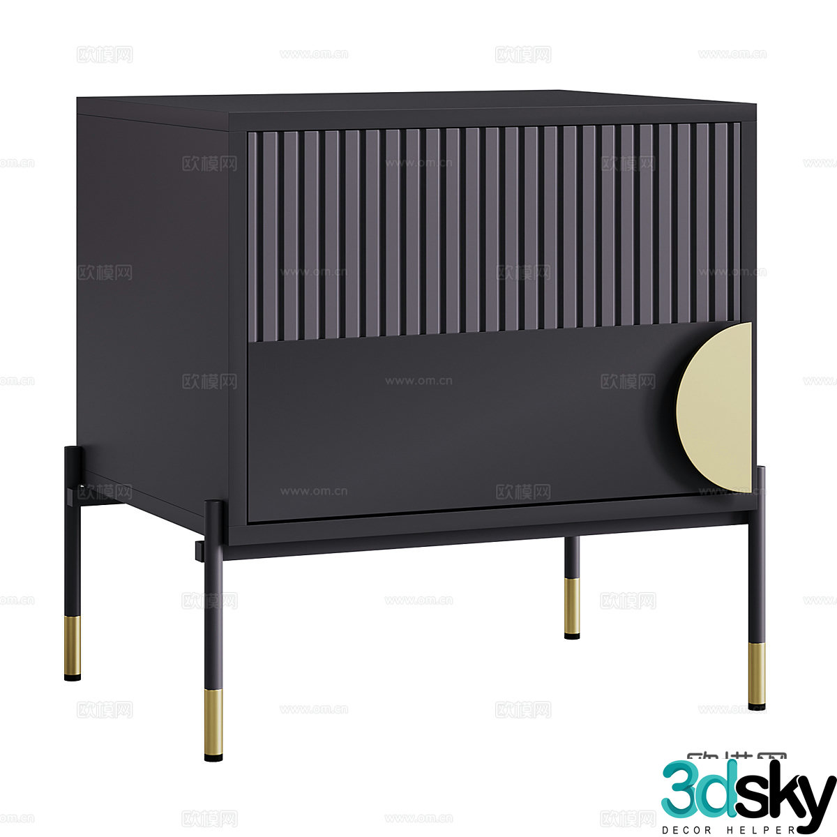 Modern night table 3d model
