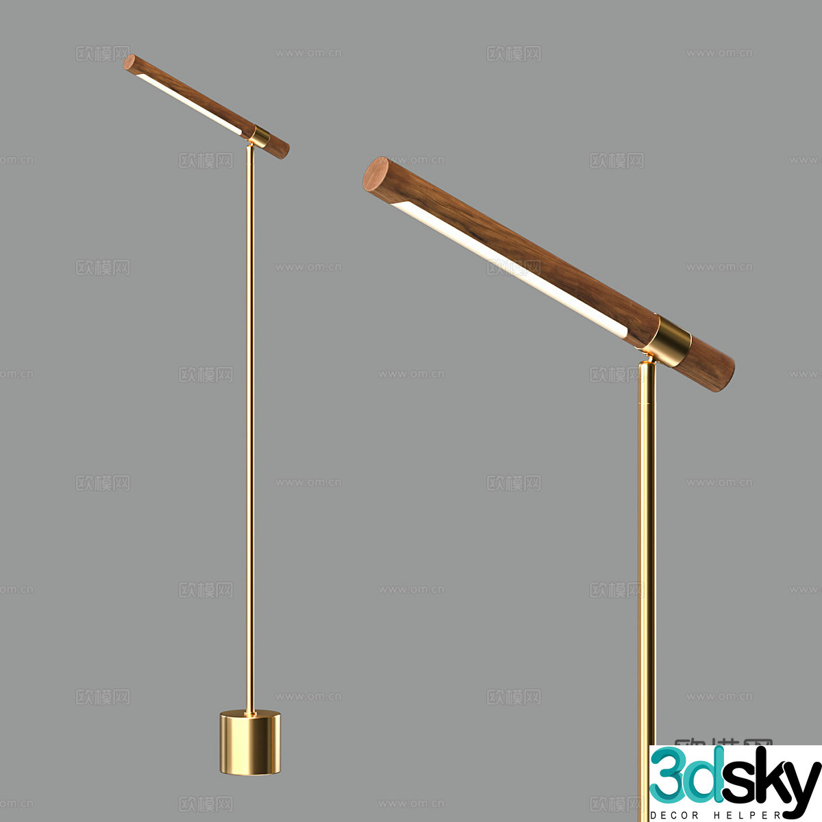 Nordic simple light luxury floor lamp Floor lamp Simple floor lamp Lamp 3D model