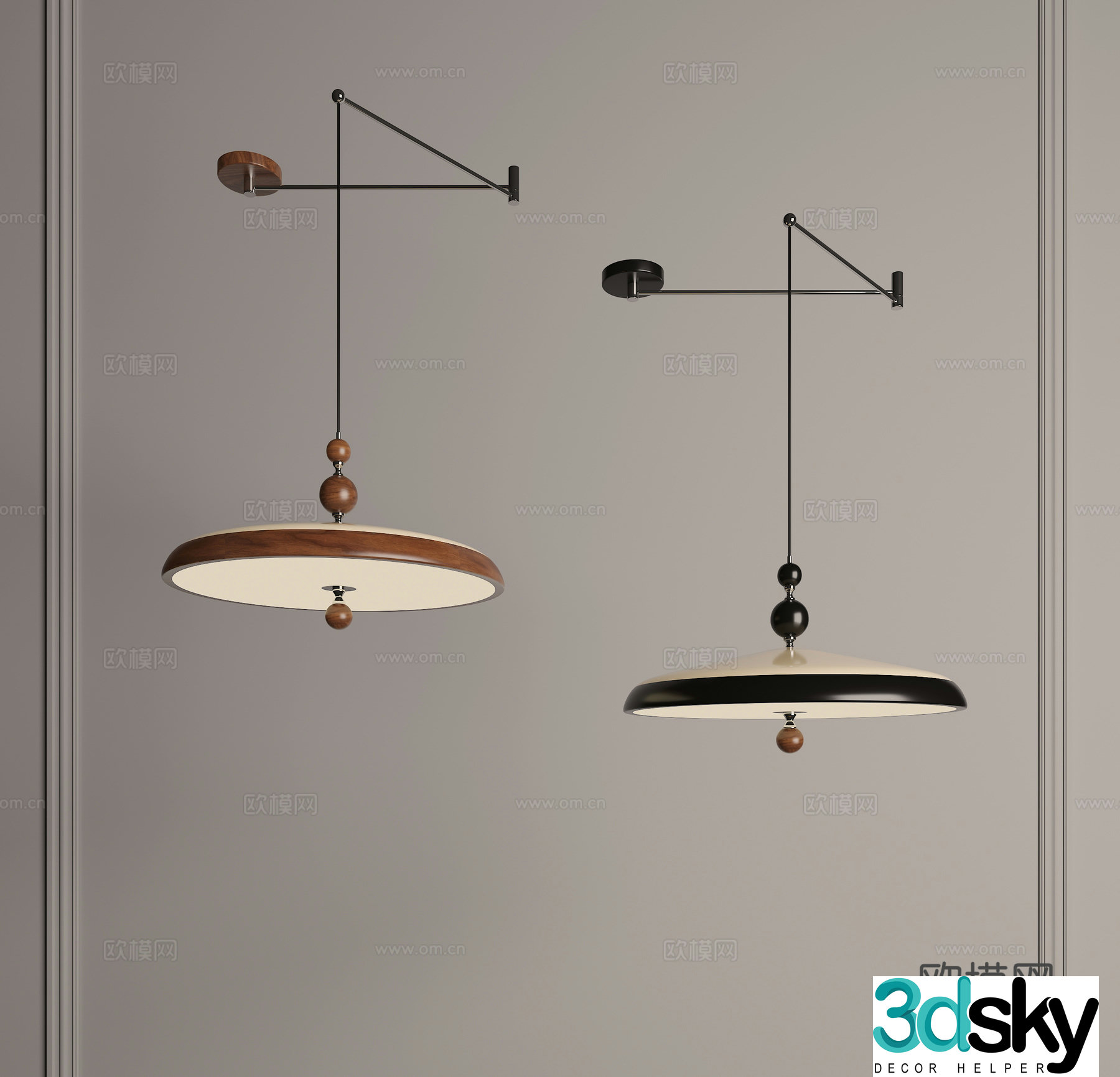 Rocker chandelier Decorative chandelier Restaurant chandelier Retro chandelier UFO chandelier UFO chandelier 3d model