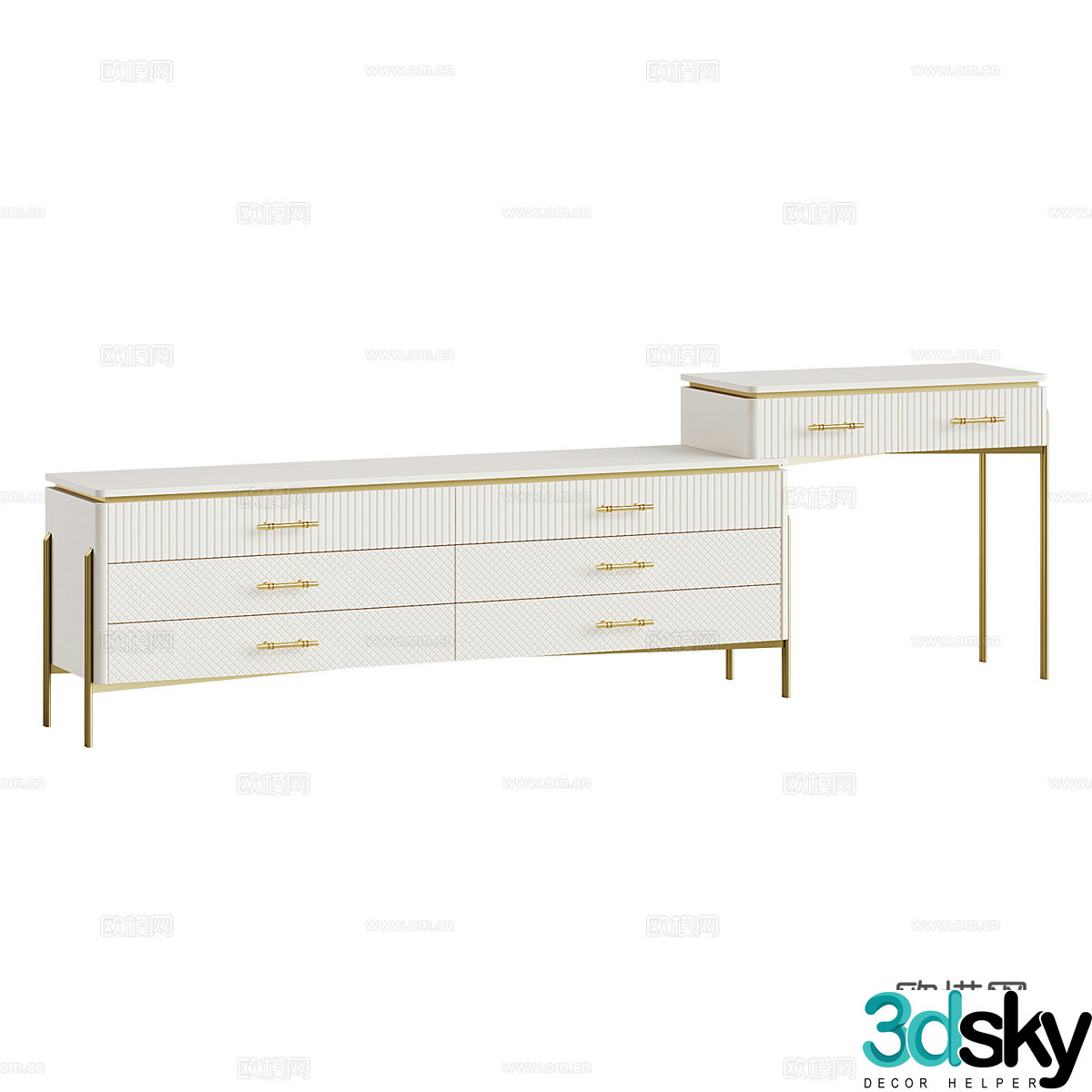 Modern simple and light luxury TV cabinet TV cabinet Simple cabinet Low cabinet Decorative cabinet 3D model
