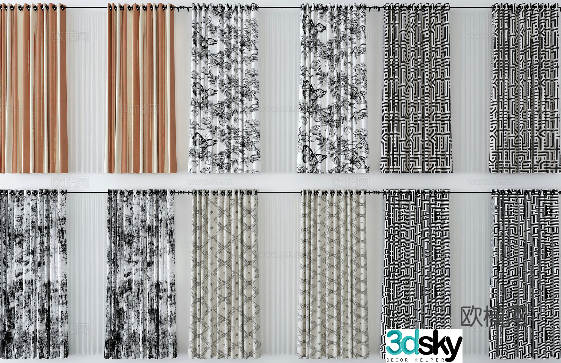 Curtain 3d model
