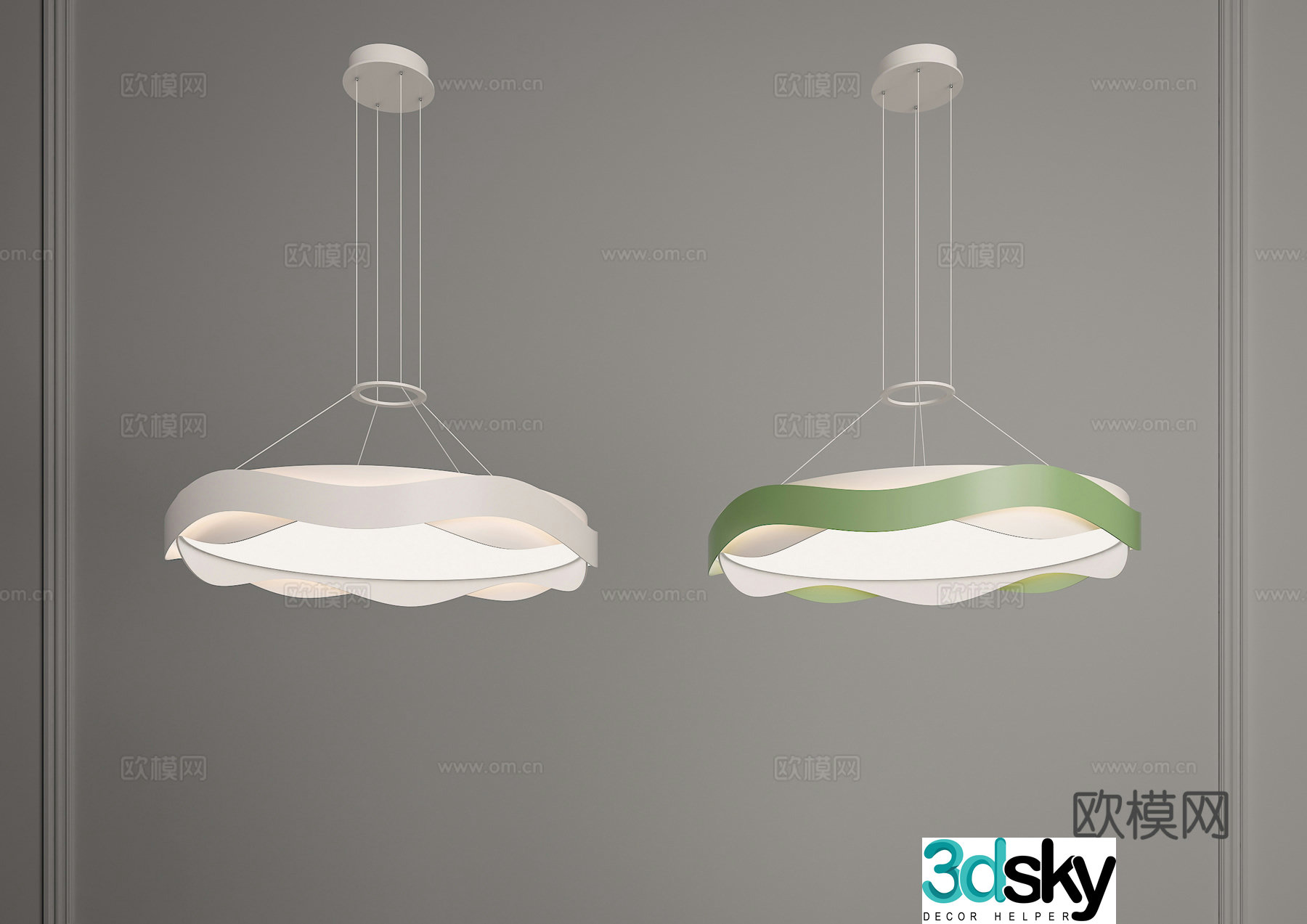 Round chandelier Restaurant chandelier Light luxury chandelier Cream chandelier French chandelier Large chandelier 3D model