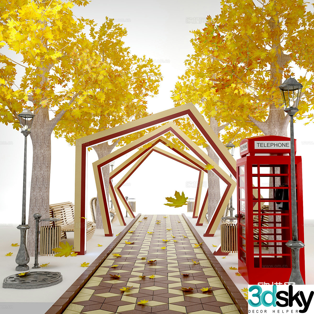3D model of urban road environment